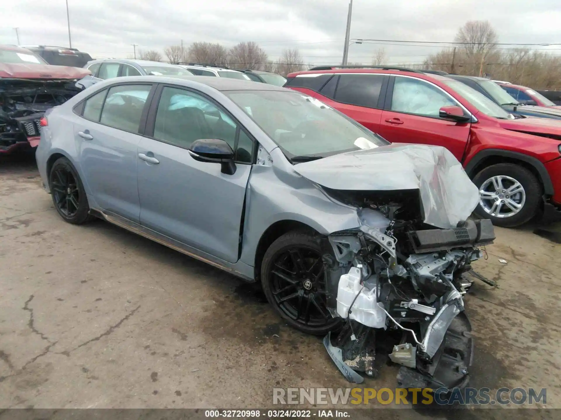 1 Photograph of a damaged car 5YFS4MCE7NP104722 TOYOTA COROLLA 2022