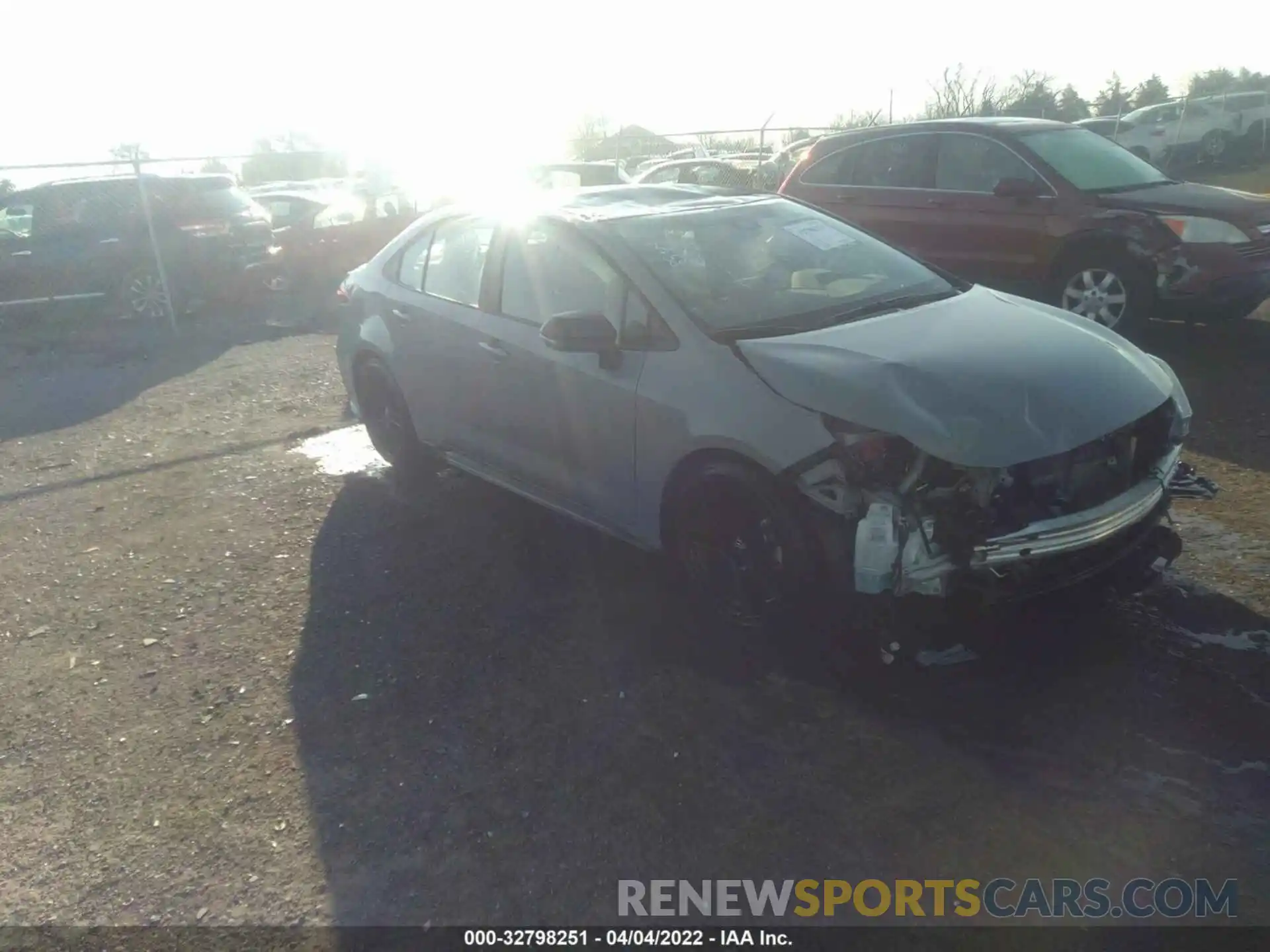 1 Photograph of a damaged car 5YFS4MCE7NP107524 TOYOTA COROLLA 2022