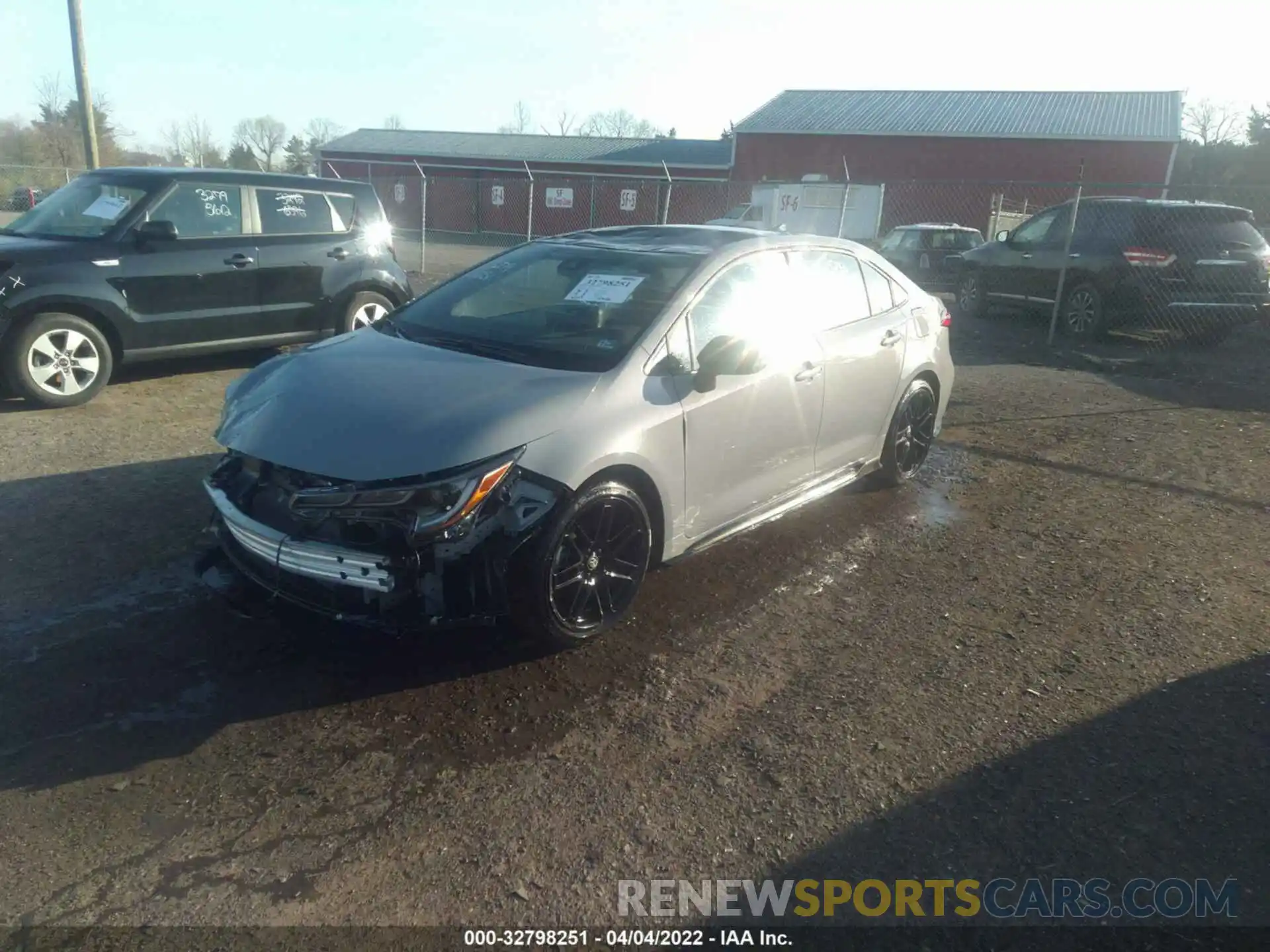 2 Photograph of a damaged car 5YFS4MCE7NP107524 TOYOTA COROLLA 2022