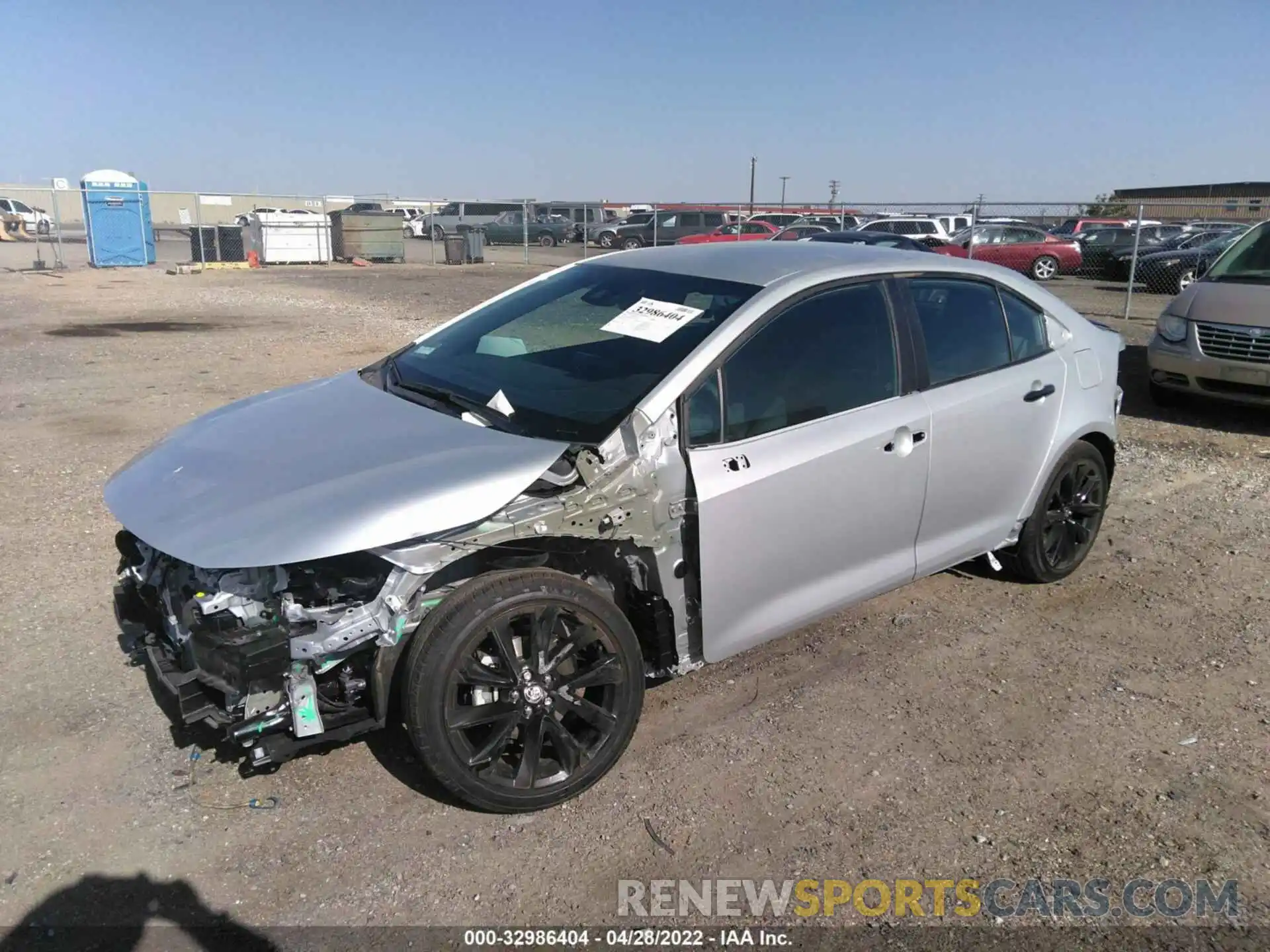 2 Photograph of a damaged car 5YFS4MCE7NP112366 TOYOTA COROLLA 2022