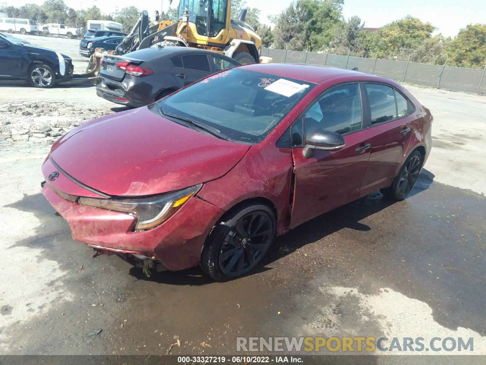 2 Photograph of a damaged car 5YFS4MCE7NP113078 TOYOTA COROLLA 2022