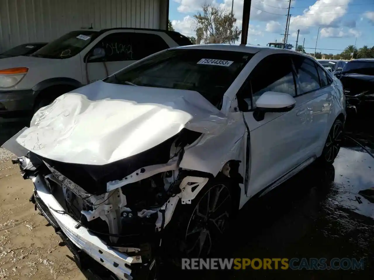 1 Photograph of a damaged car 5YFS4MCE7NP129877 TOYOTA COROLLA 2022