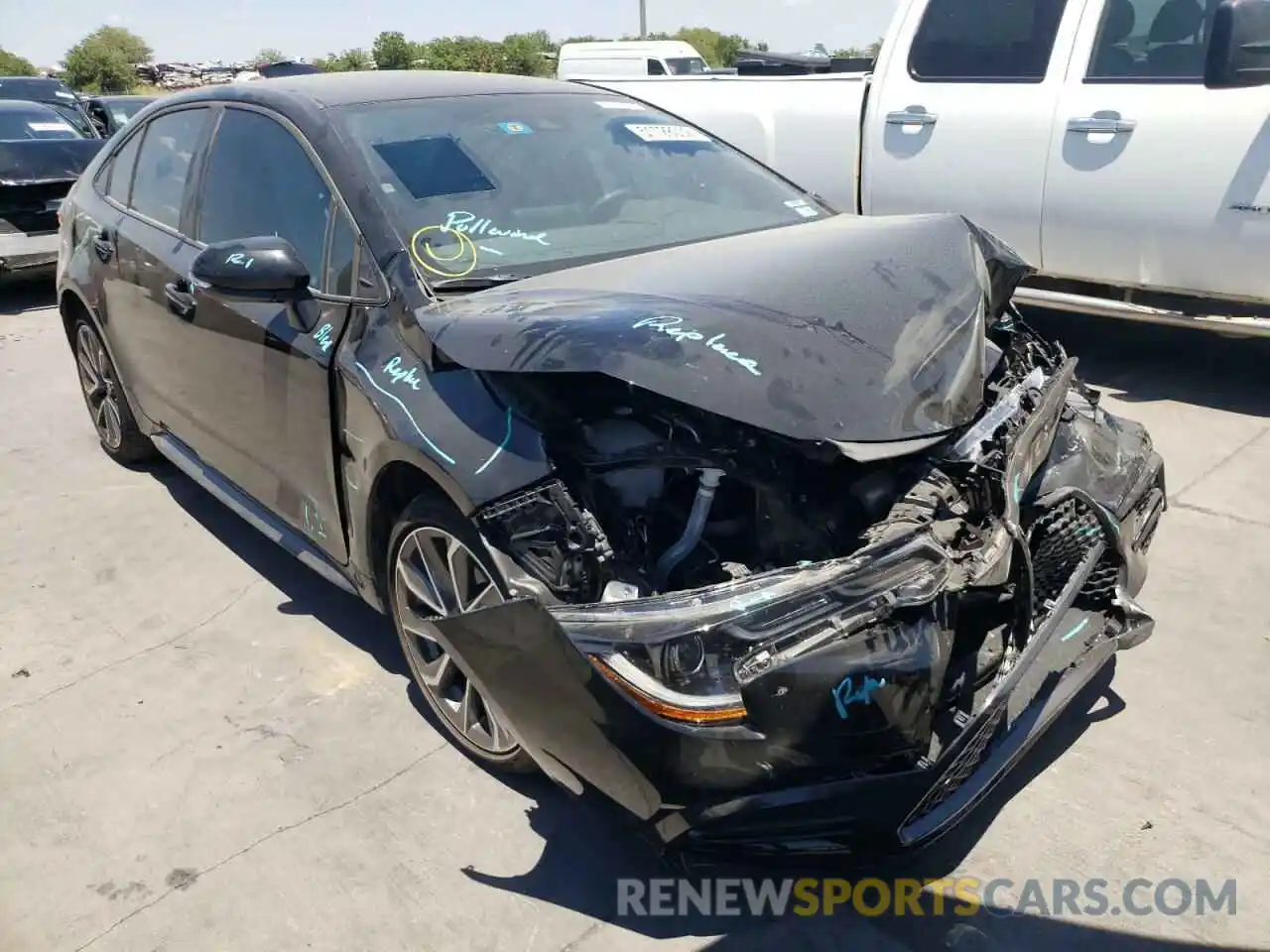 1 Photograph of a damaged car 5YFS4MCE9NP105435 TOYOTA COROLLA 2022