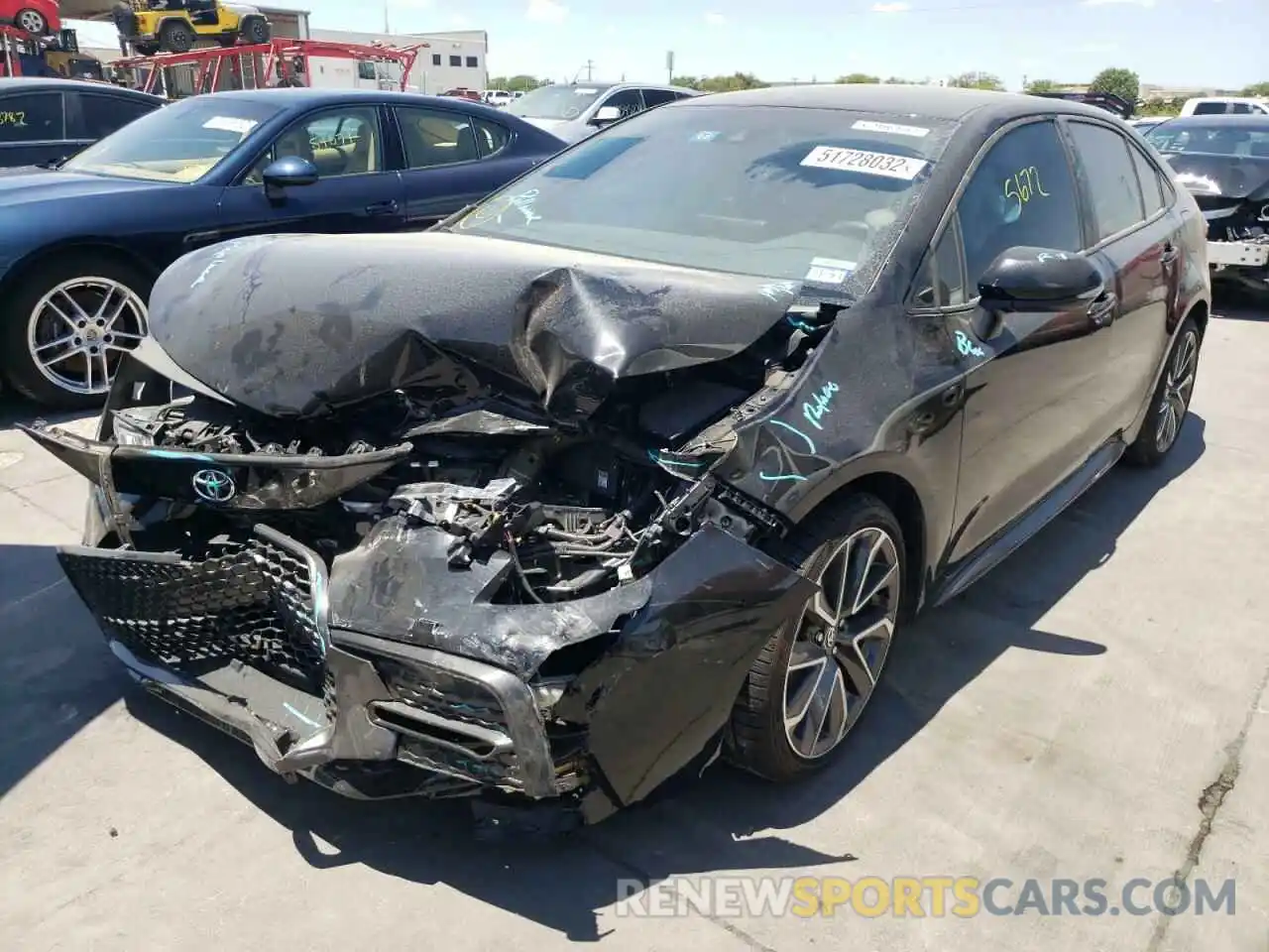 2 Photograph of a damaged car 5YFS4MCE9NP105435 TOYOTA COROLLA 2022