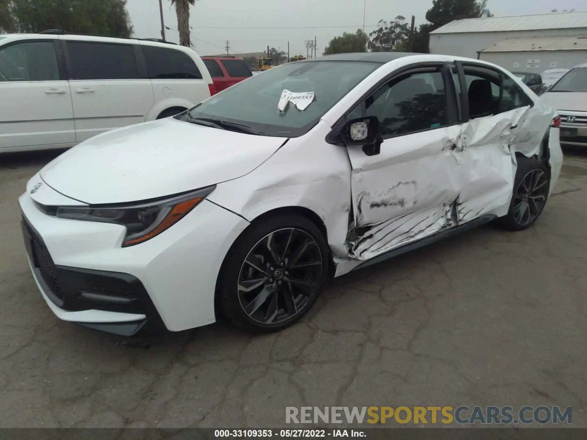 2 Photograph of a damaged car 5YFS4MCE9NP107377 TOYOTA COROLLA 2022