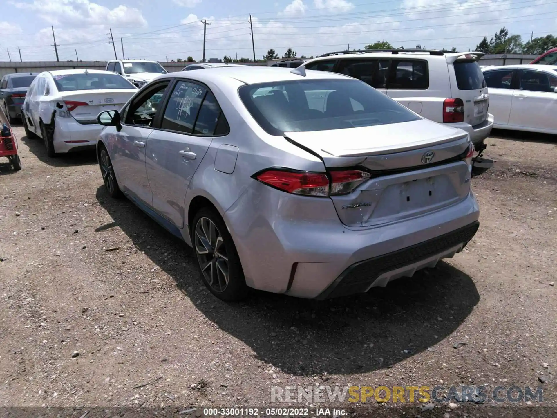 3 Photograph of a damaged car 5YFS4MCEXNP100793 TOYOTA COROLLA 2022