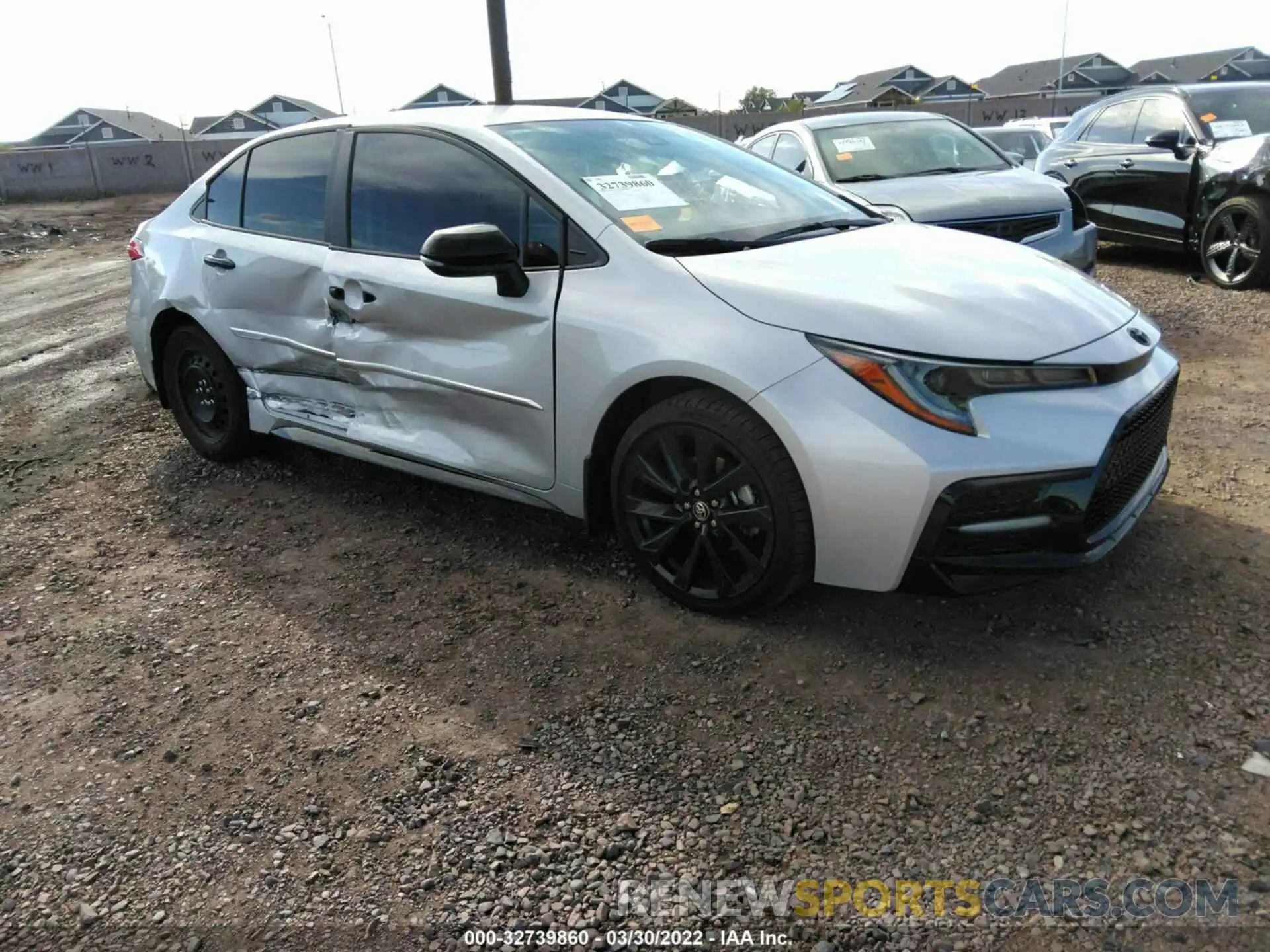 1 Photograph of a damaged car 5YFS4MCEXNP102446 TOYOTA COROLLA 2022