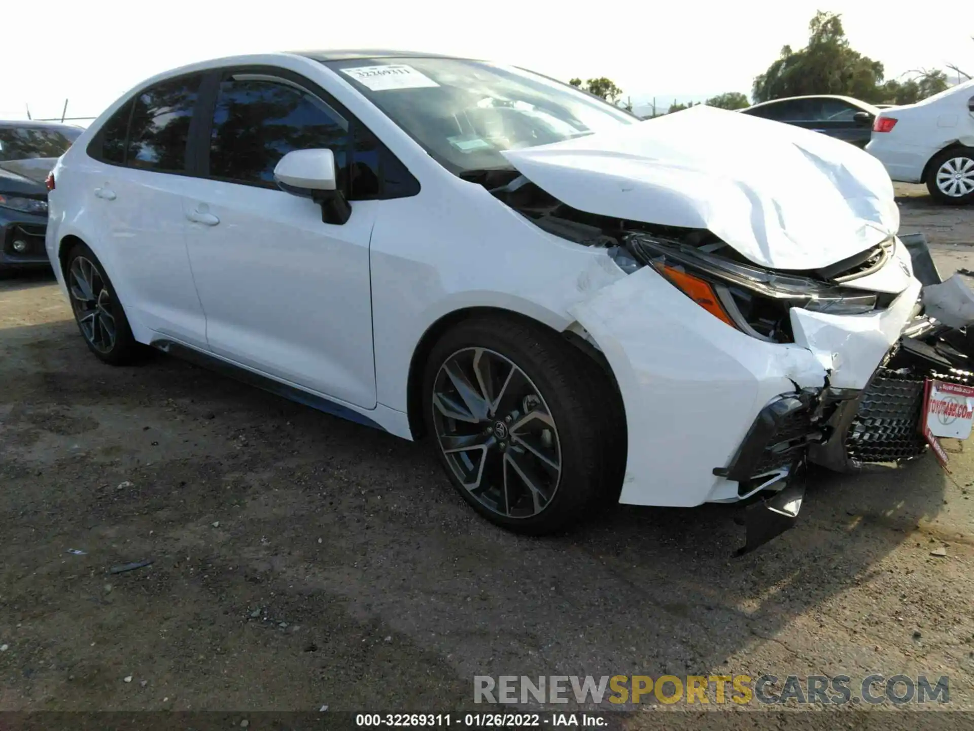 1 Photograph of a damaged car 5YFS4MCEXNP102723 TOYOTA COROLLA 2022