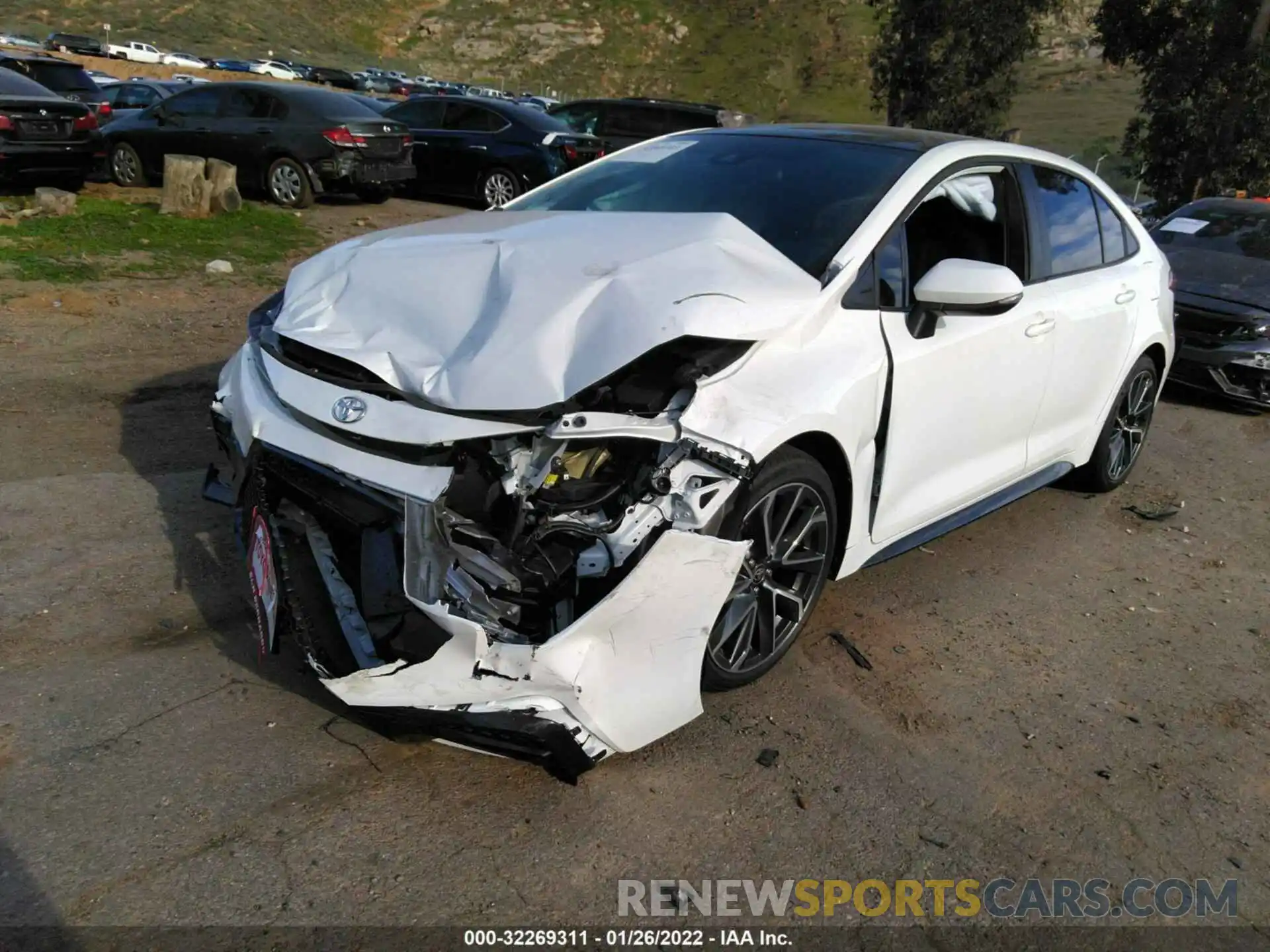 2 Photograph of a damaged car 5YFS4MCEXNP102723 TOYOTA COROLLA 2022