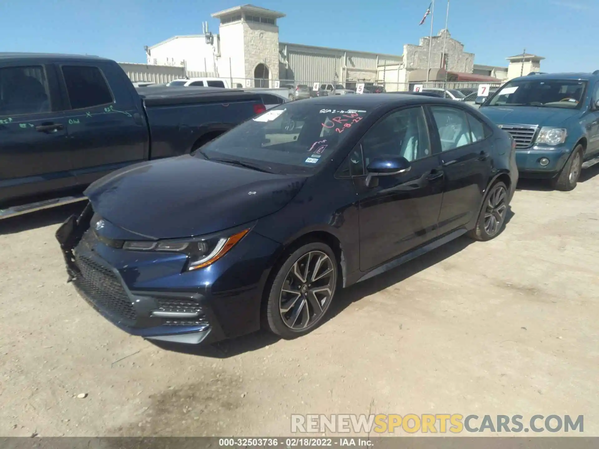 2 Photograph of a damaged car 5YFS4MCEXNP105413 TOYOTA COROLLA 2022