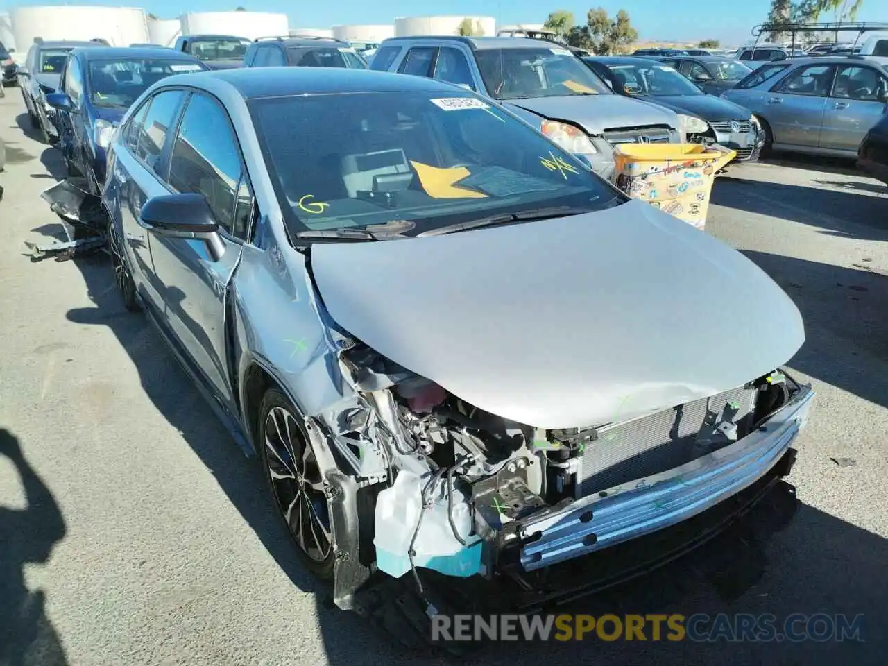 1 Photograph of a damaged car 5YFS4MCEXNP105606 TOYOTA COROLLA 2022