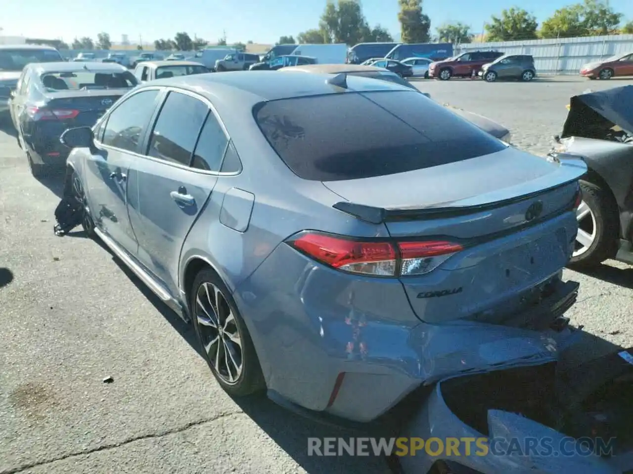 3 Photograph of a damaged car 5YFS4MCEXNP105606 TOYOTA COROLLA 2022