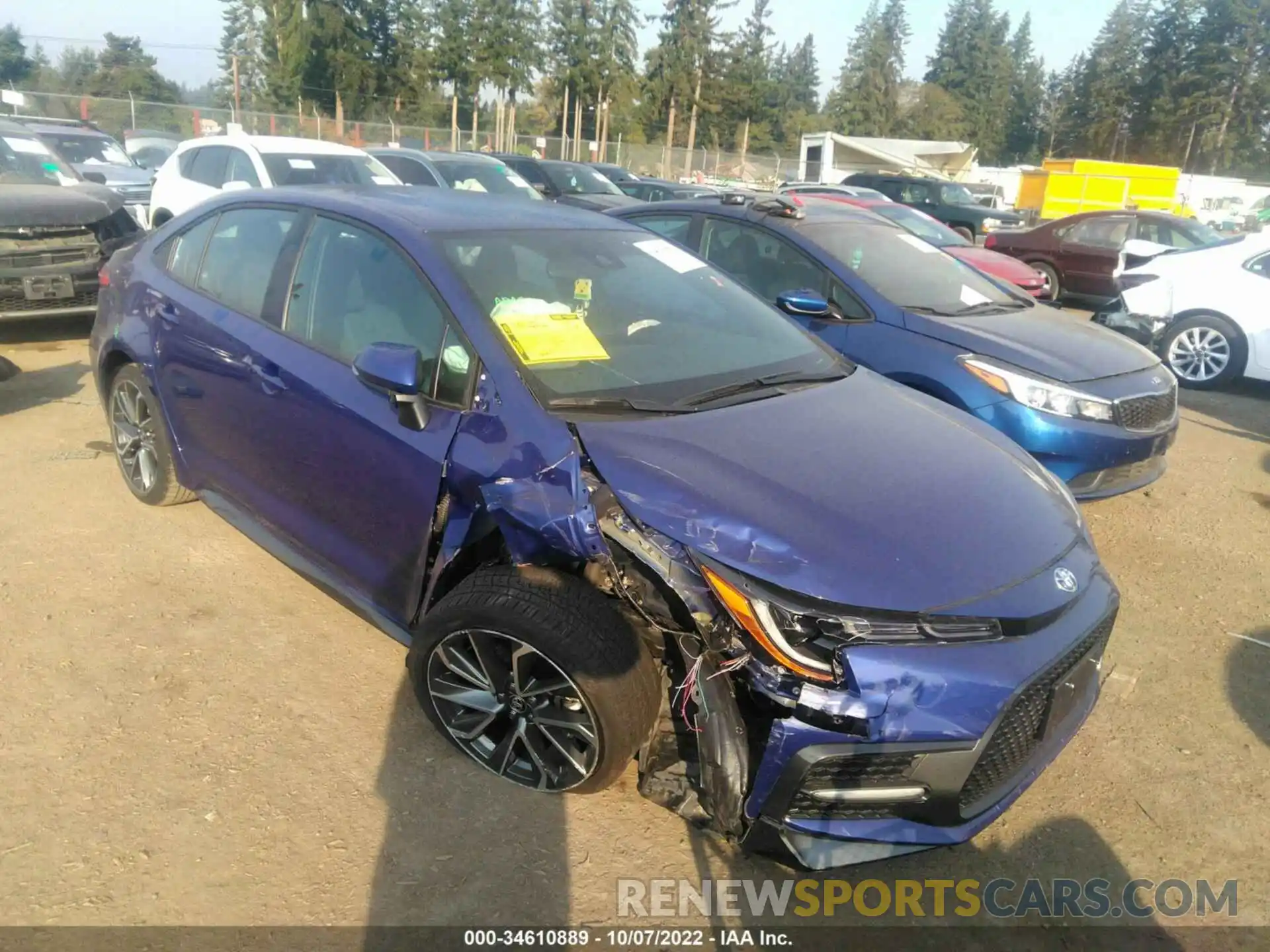 1 Photograph of a damaged car 5YFS4MCEXNP106626 TOYOTA COROLLA 2022