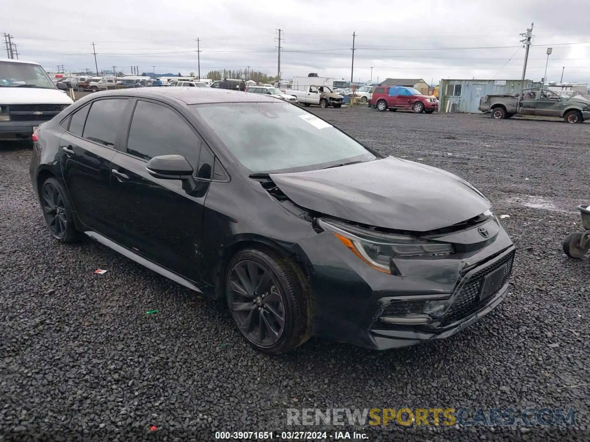 1 Photograph of a damaged car 5YFS4MCEXNP109137 TOYOTA COROLLA 2022