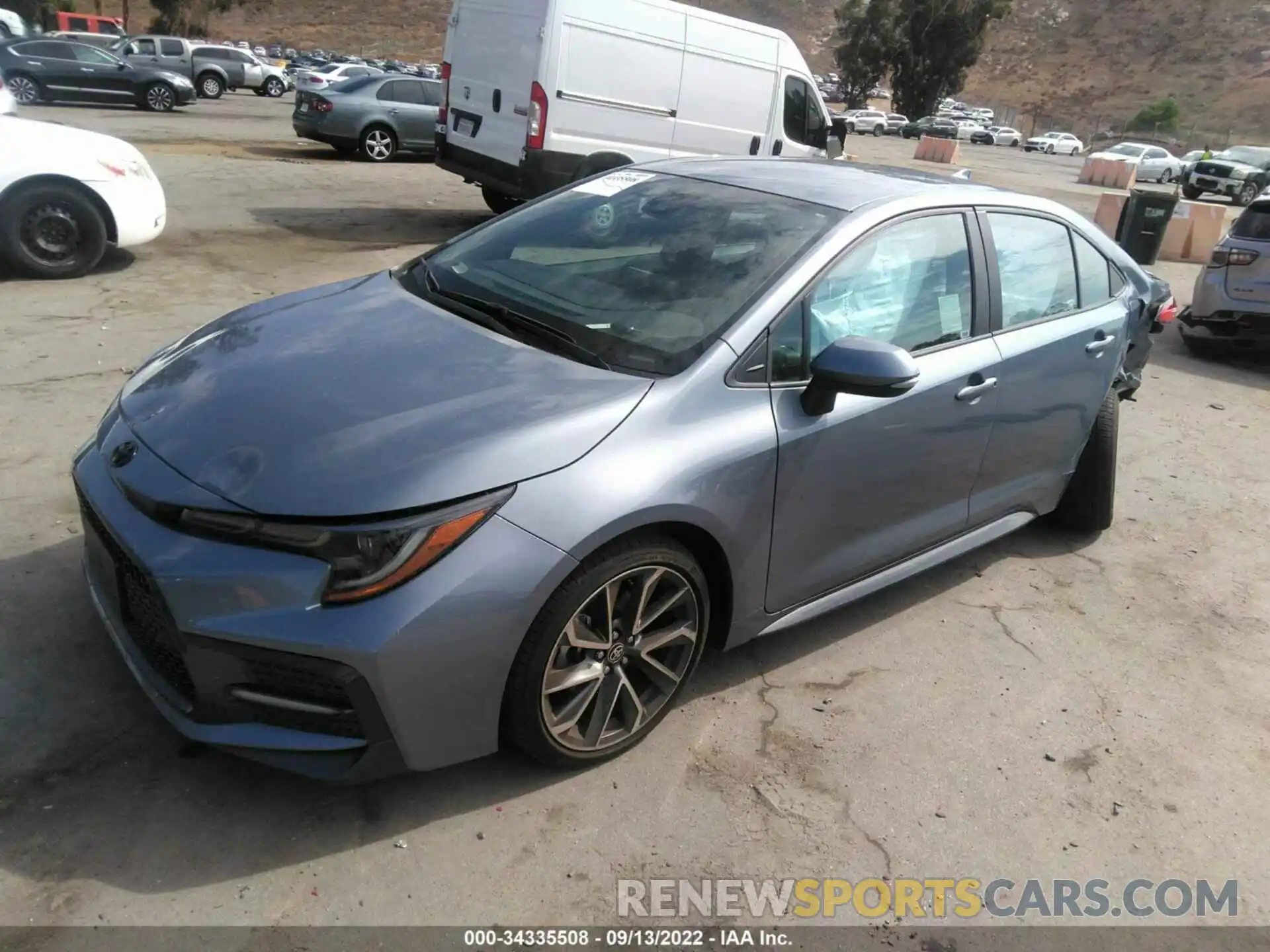 2 Photograph of a damaged car 5YFS4MCEXNP109395 TOYOTA COROLLA 2022