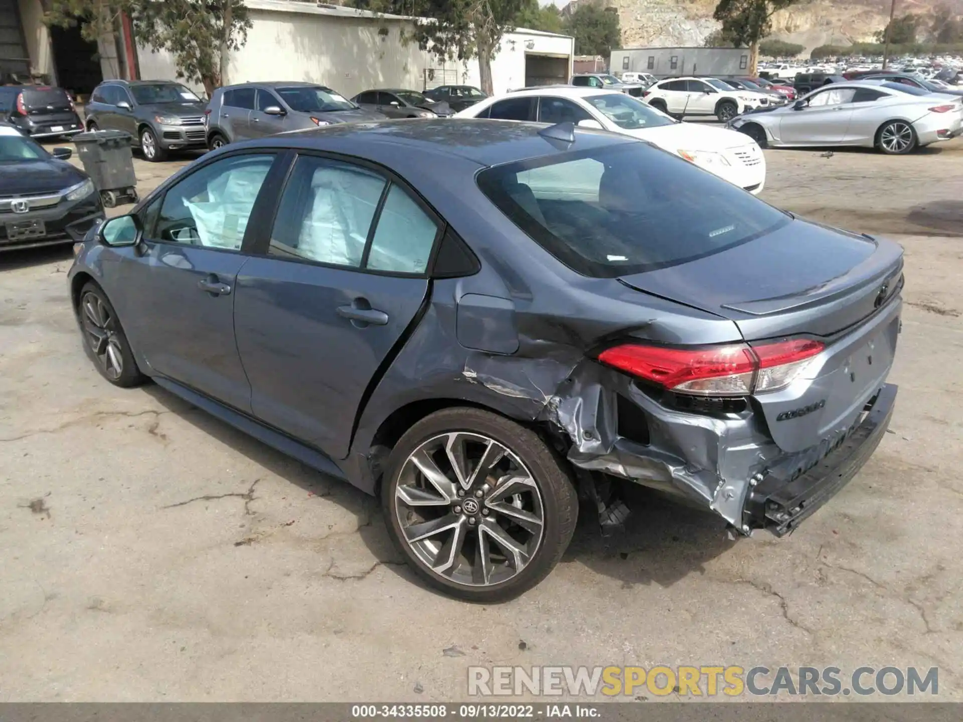 3 Photograph of a damaged car 5YFS4MCEXNP109395 TOYOTA COROLLA 2022