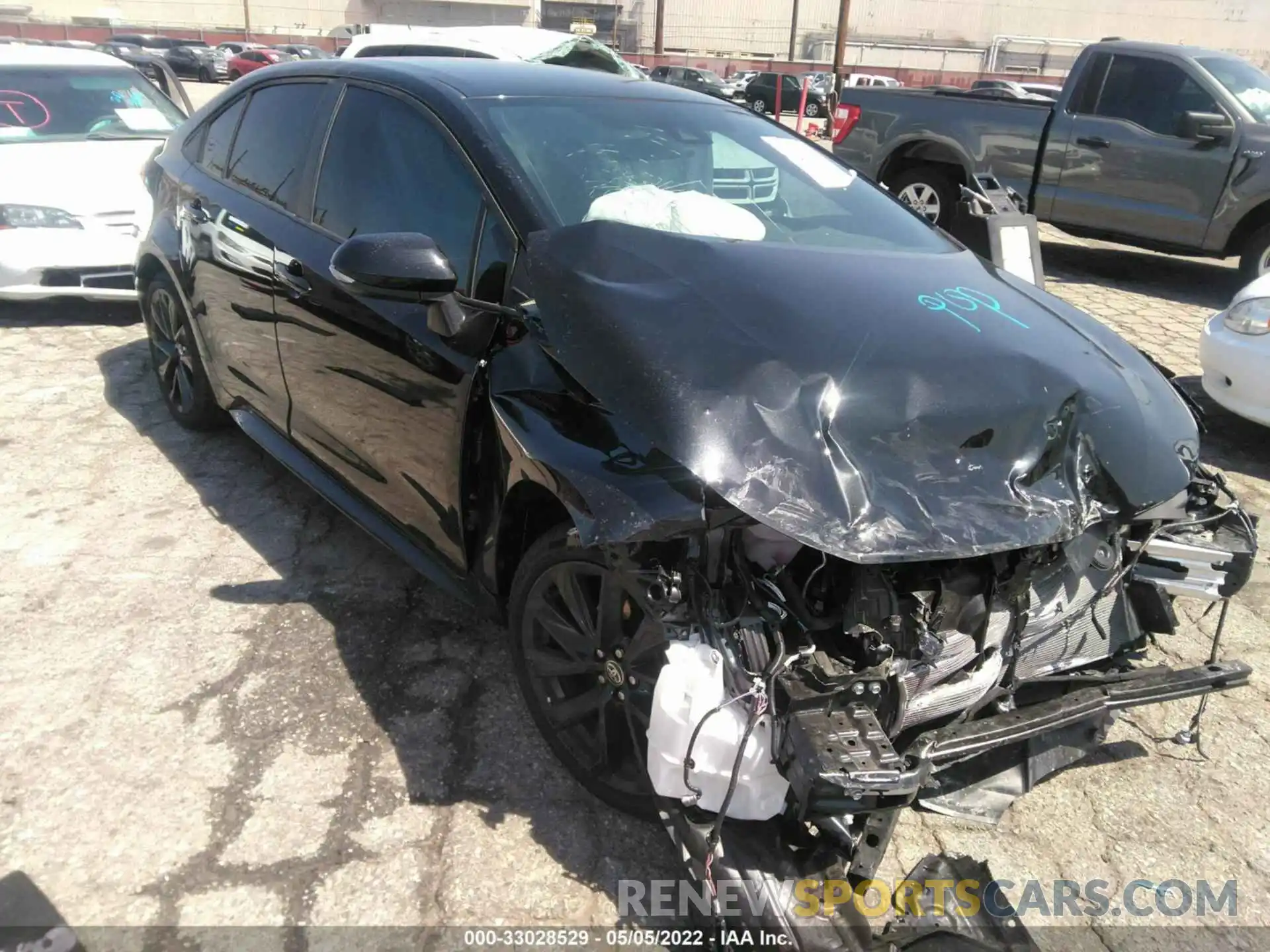 1 Photograph of a damaged car 5YFS4MCEXNP109686 TOYOTA COROLLA 2022