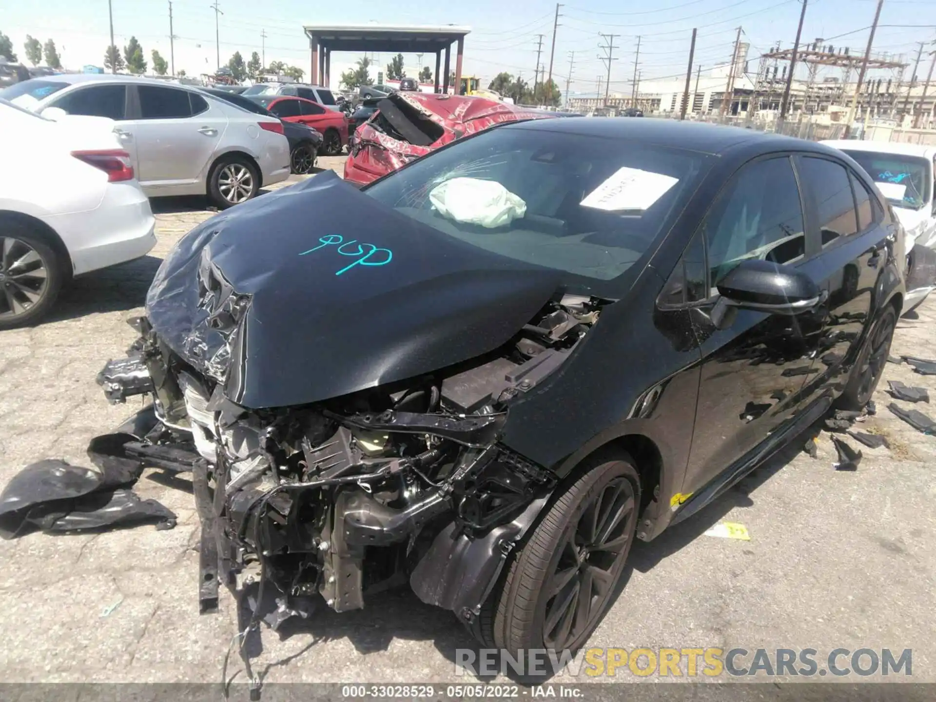 2 Photograph of a damaged car 5YFS4MCEXNP109686 TOYOTA COROLLA 2022