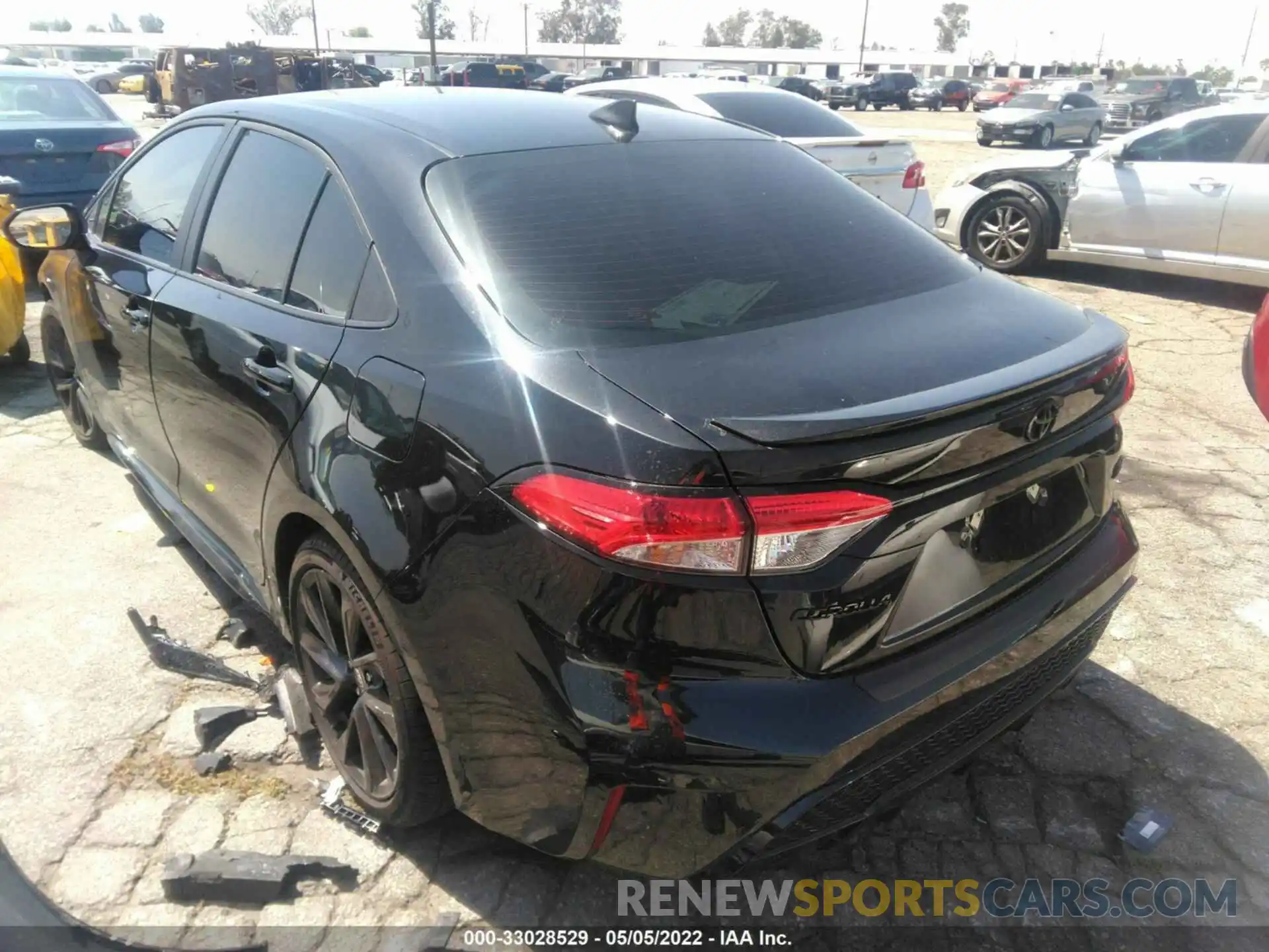 3 Photograph of a damaged car 5YFS4MCEXNP109686 TOYOTA COROLLA 2022