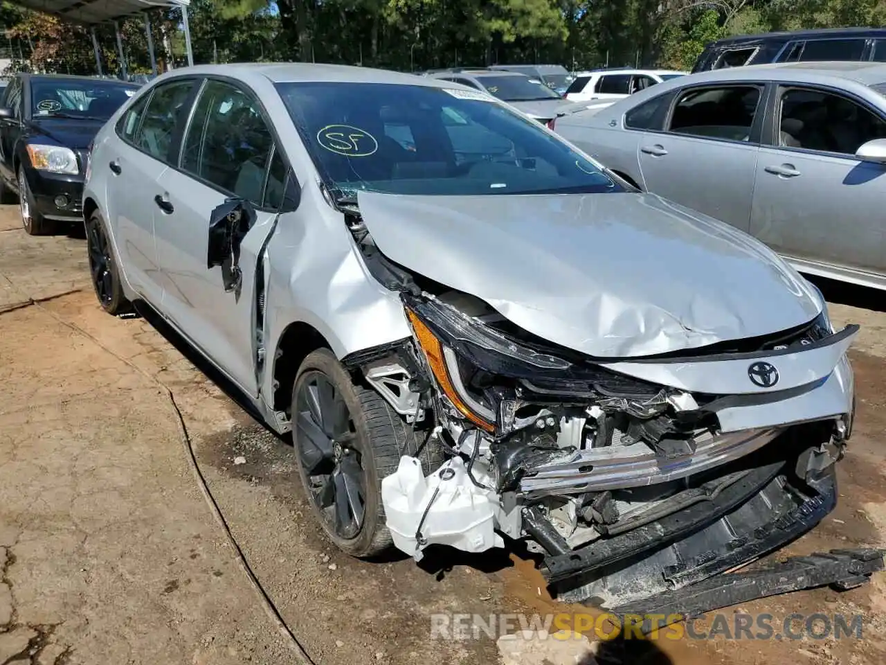 1 Photograph of a damaged car 5YFS4MCEXNP113267 TOYOTA COROLLA 2022