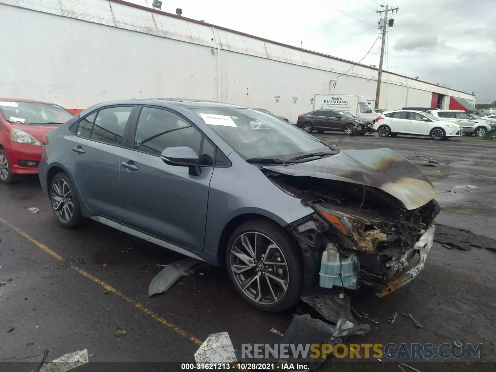 1 Photograph of a damaged car 5YFT4MCE1NP098372 TOYOTA COROLLA 2022