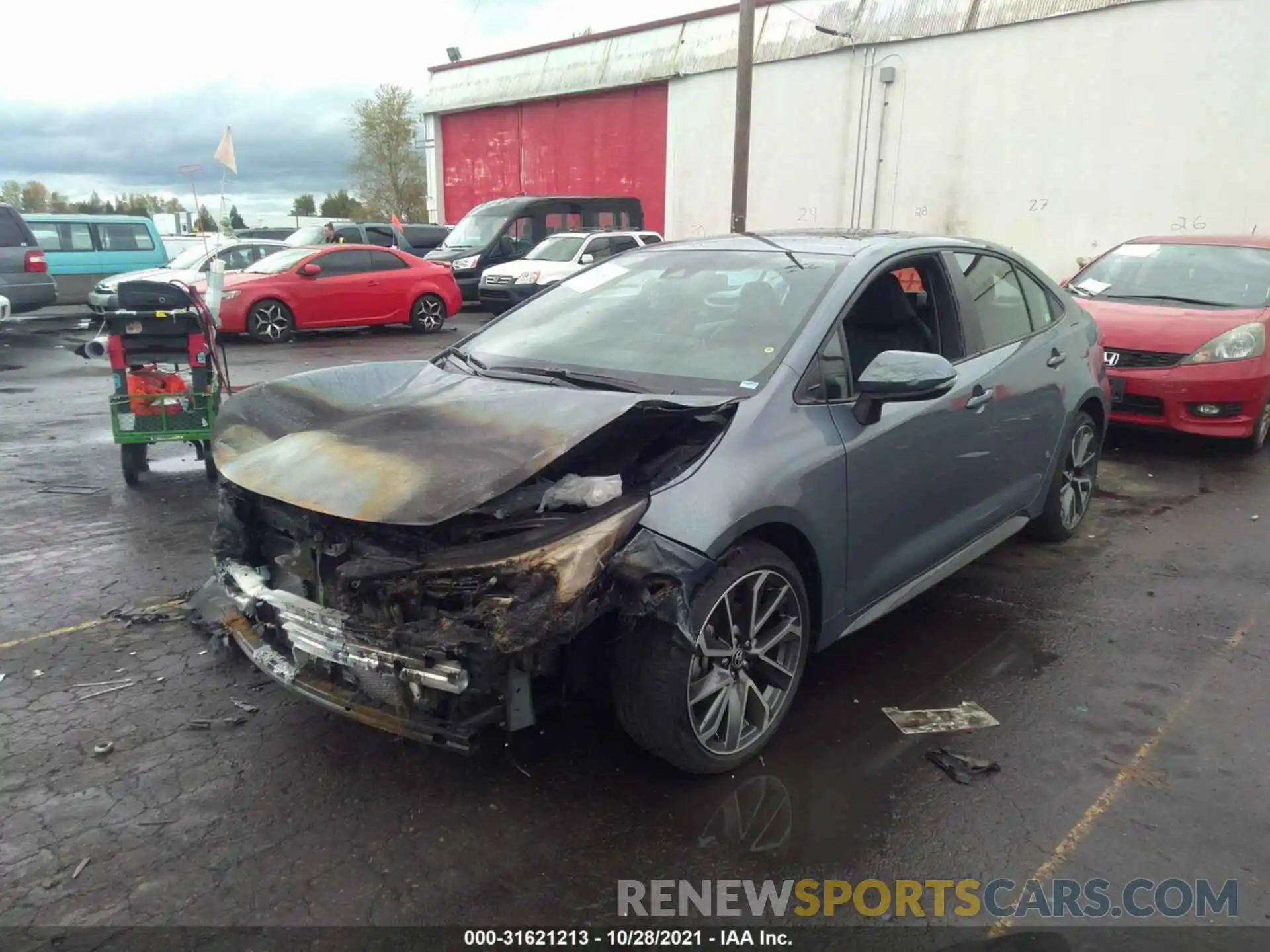 2 Photograph of a damaged car 5YFT4MCE1NP098372 TOYOTA COROLLA 2022