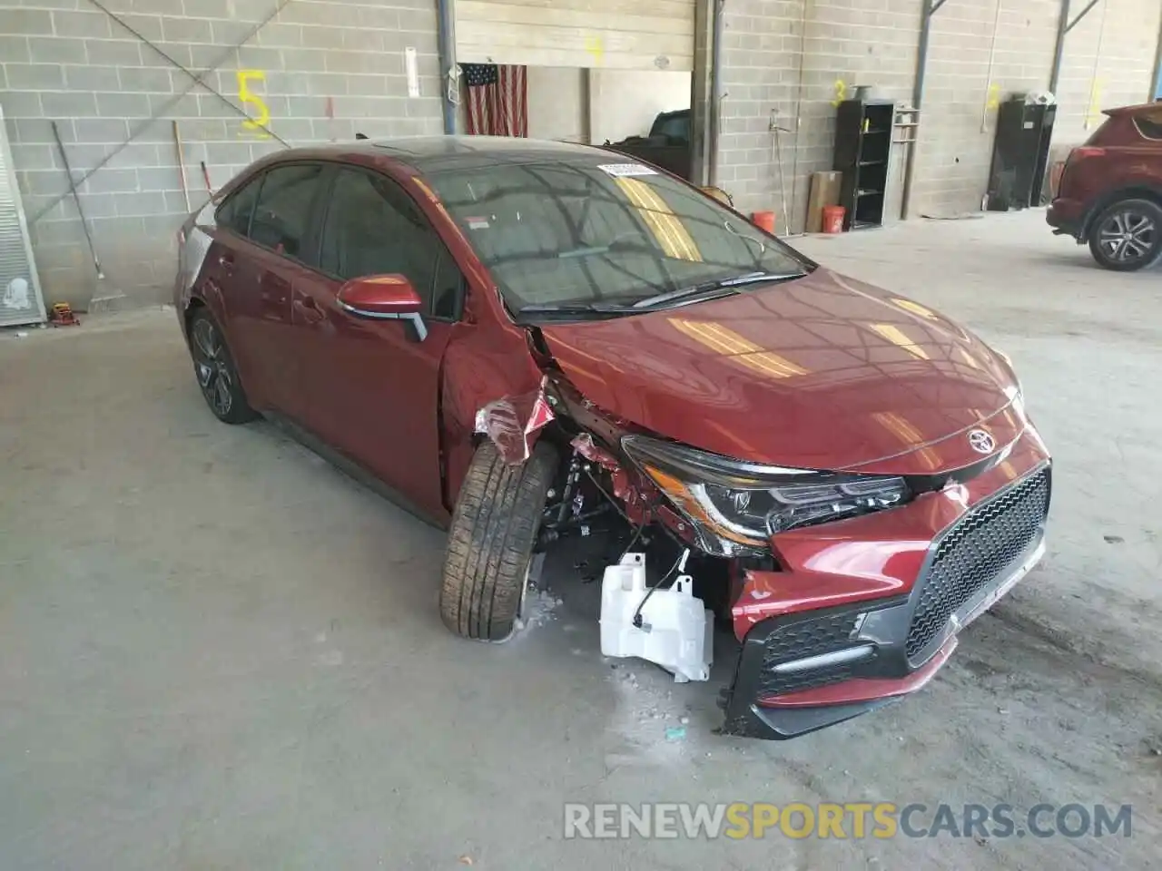 1 Photograph of a damaged car 5YFT4MCE2NP114515 TOYOTA COROLLA 2022