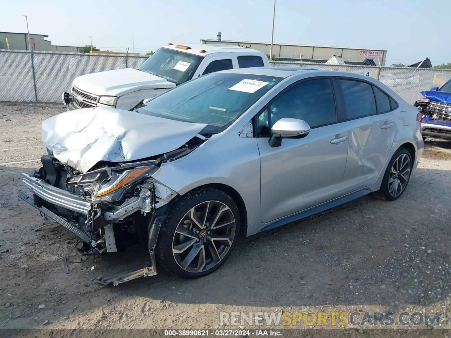 2 Photograph of a damaged car 5YFT4MCE2NP119276 TOYOTA COROLLA 2022