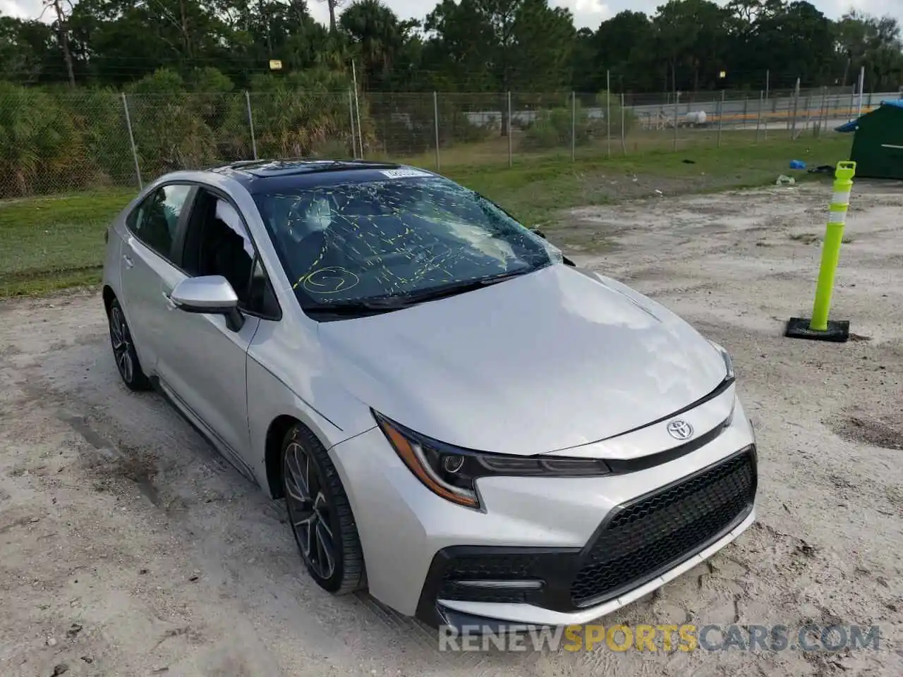 1 Photograph of a damaged car 5YFT4MCE3NP100557 TOYOTA COROLLA 2022