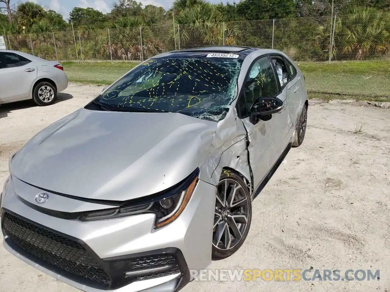 9 Photograph of a damaged car 5YFT4MCE3NP100557 TOYOTA COROLLA 2022