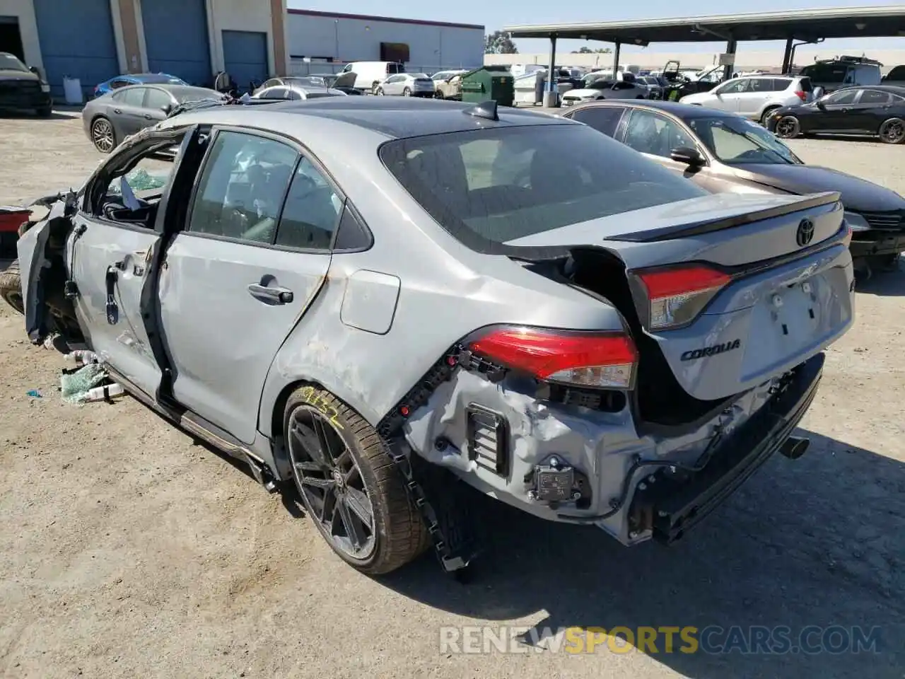 3 Photograph of a damaged car 5YFT4MCE7NP099980 TOYOTA COROLLA 2022