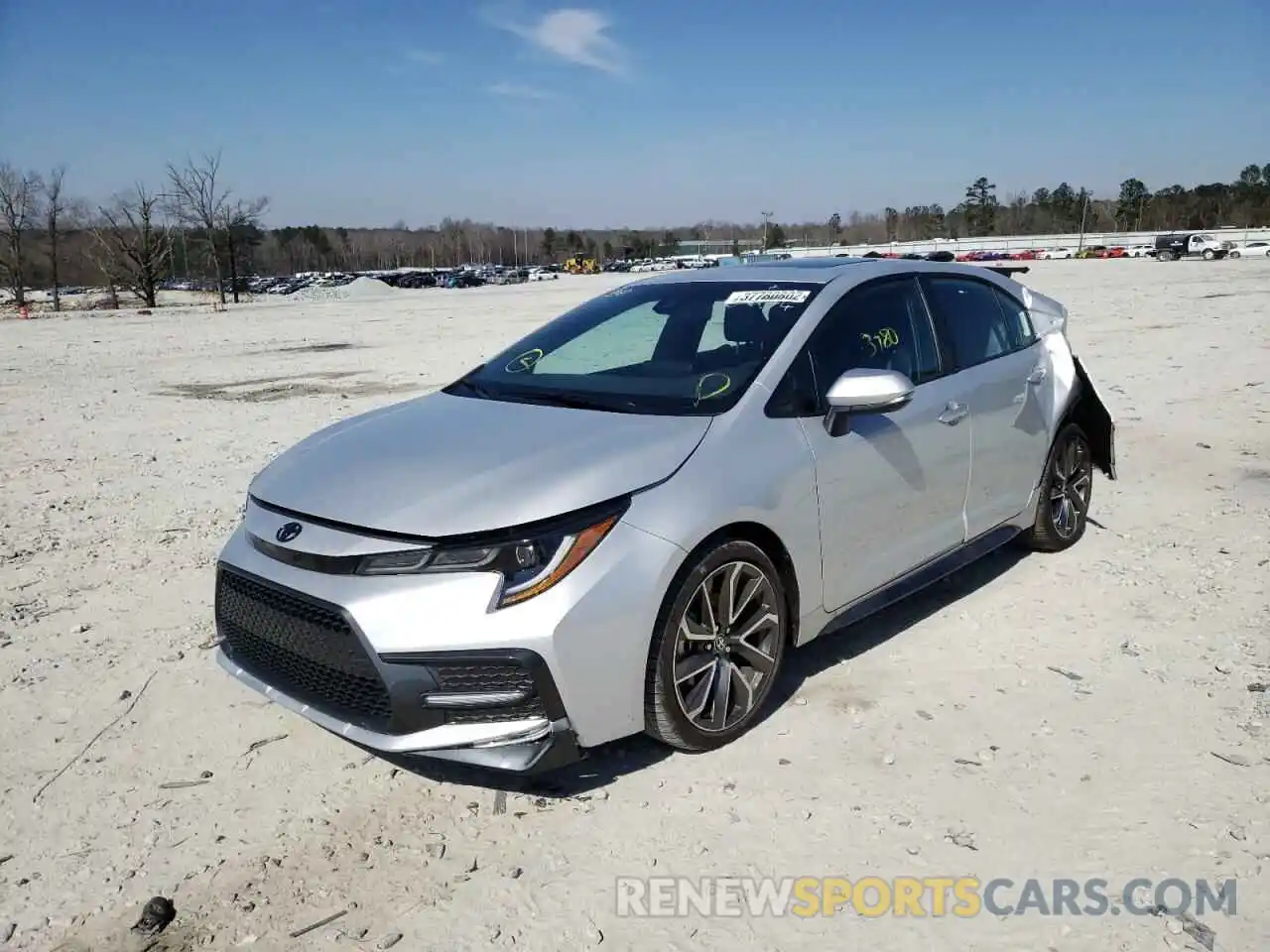 2 Photograph of a damaged car 5YFT4MCE9NP105634 TOYOTA COROLLA 2022