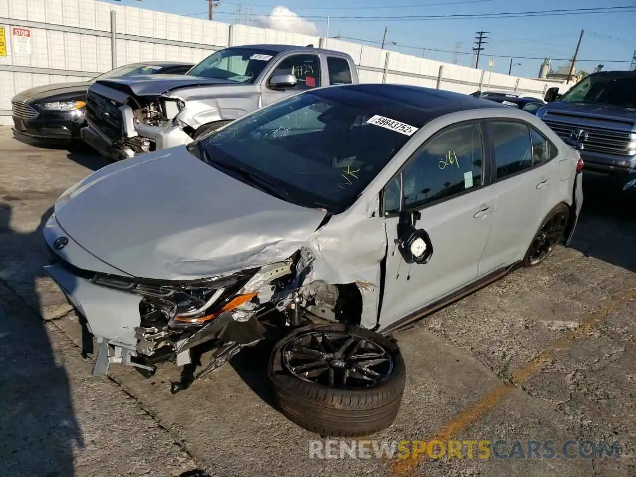 2 Photograph of a damaged car 5YFT4MCEXNP125522 TOYOTA COROLLA 2022