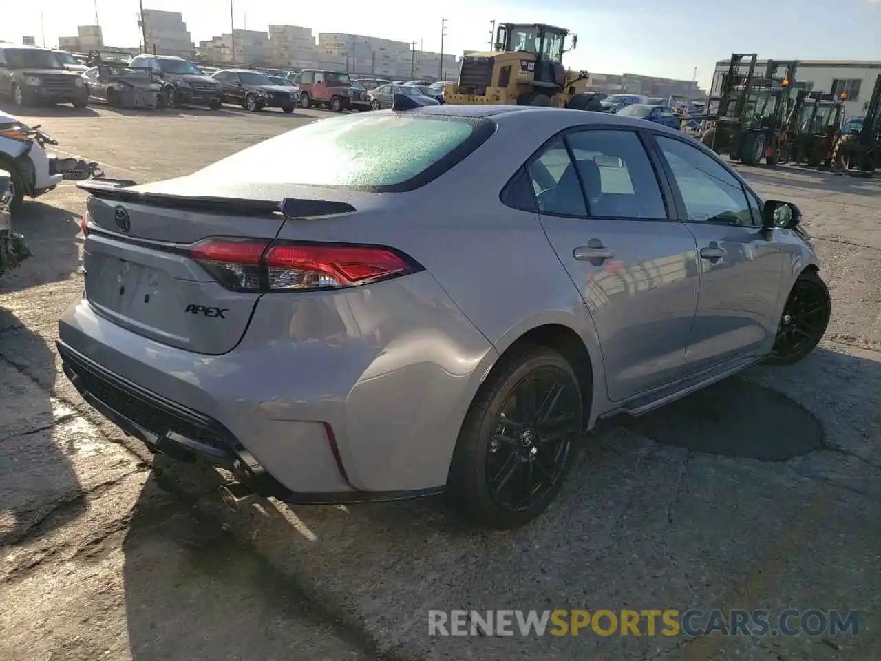 4 Photograph of a damaged car 5YFT4MCEXNP125522 TOYOTA COROLLA 2022