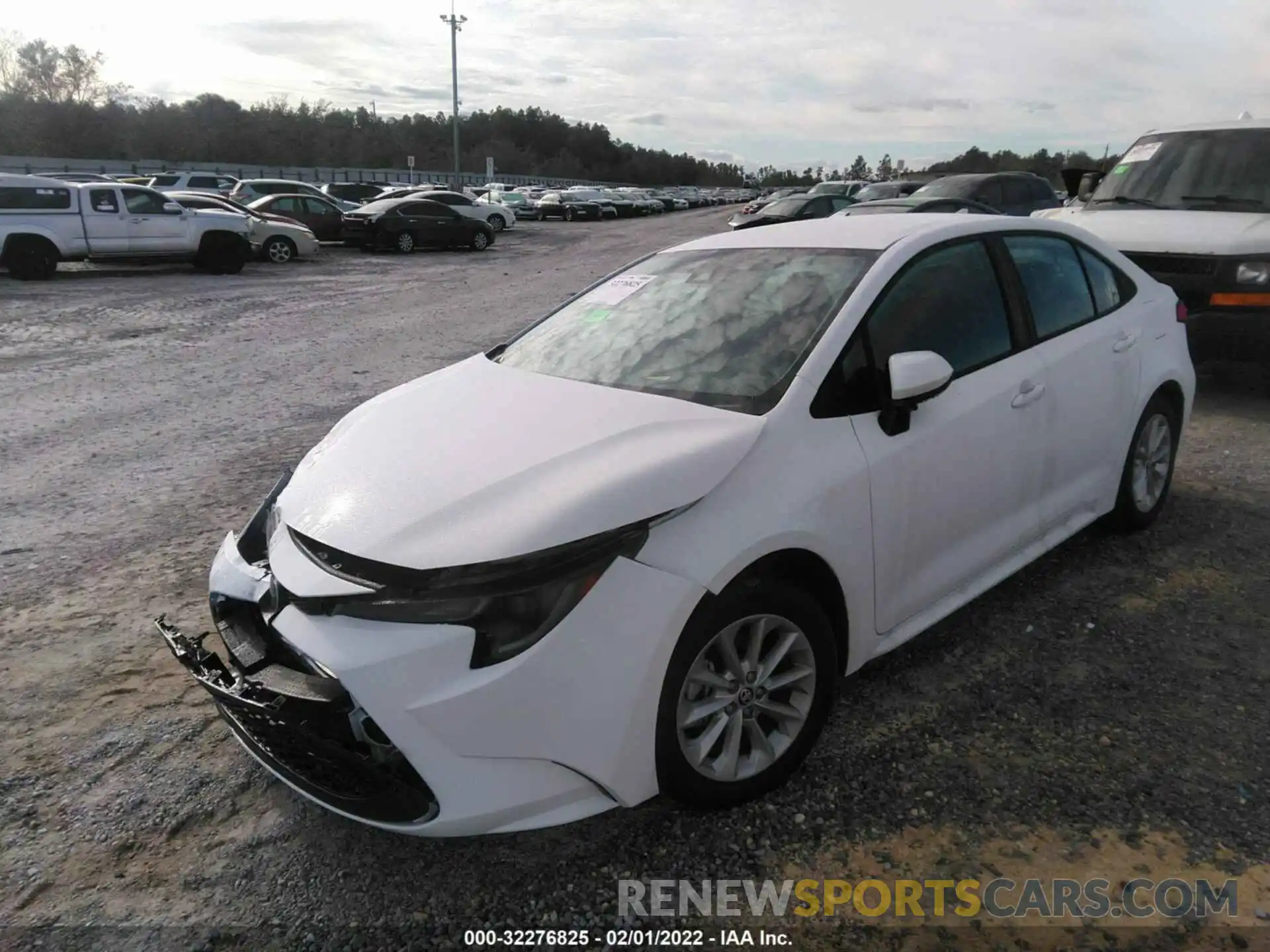 2 Photograph of a damaged car 5YFVPMAE0NP293186 TOYOTA COROLLA 2022