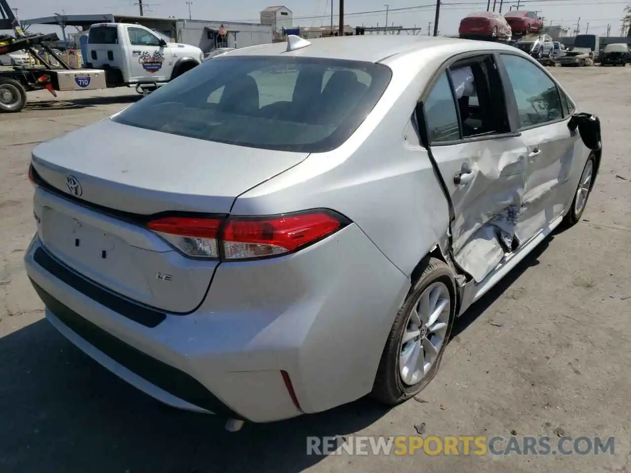 4 Photograph of a damaged car 5YFVPMAE1NP317138 TOYOTA COROLLA 2022