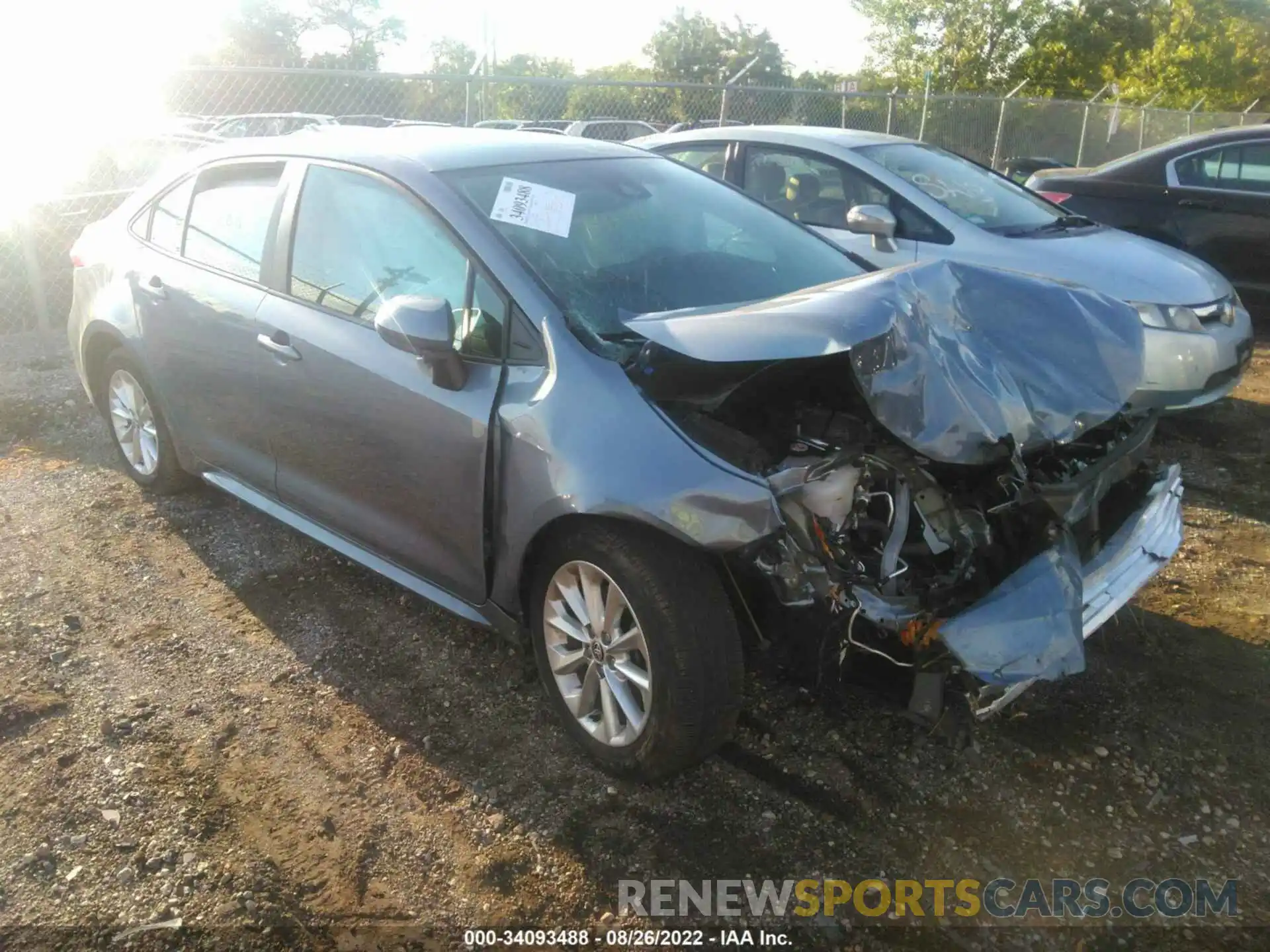 1 Photograph of a damaged car 5YFVPMAE3NP291903 TOYOTA COROLLA 2022