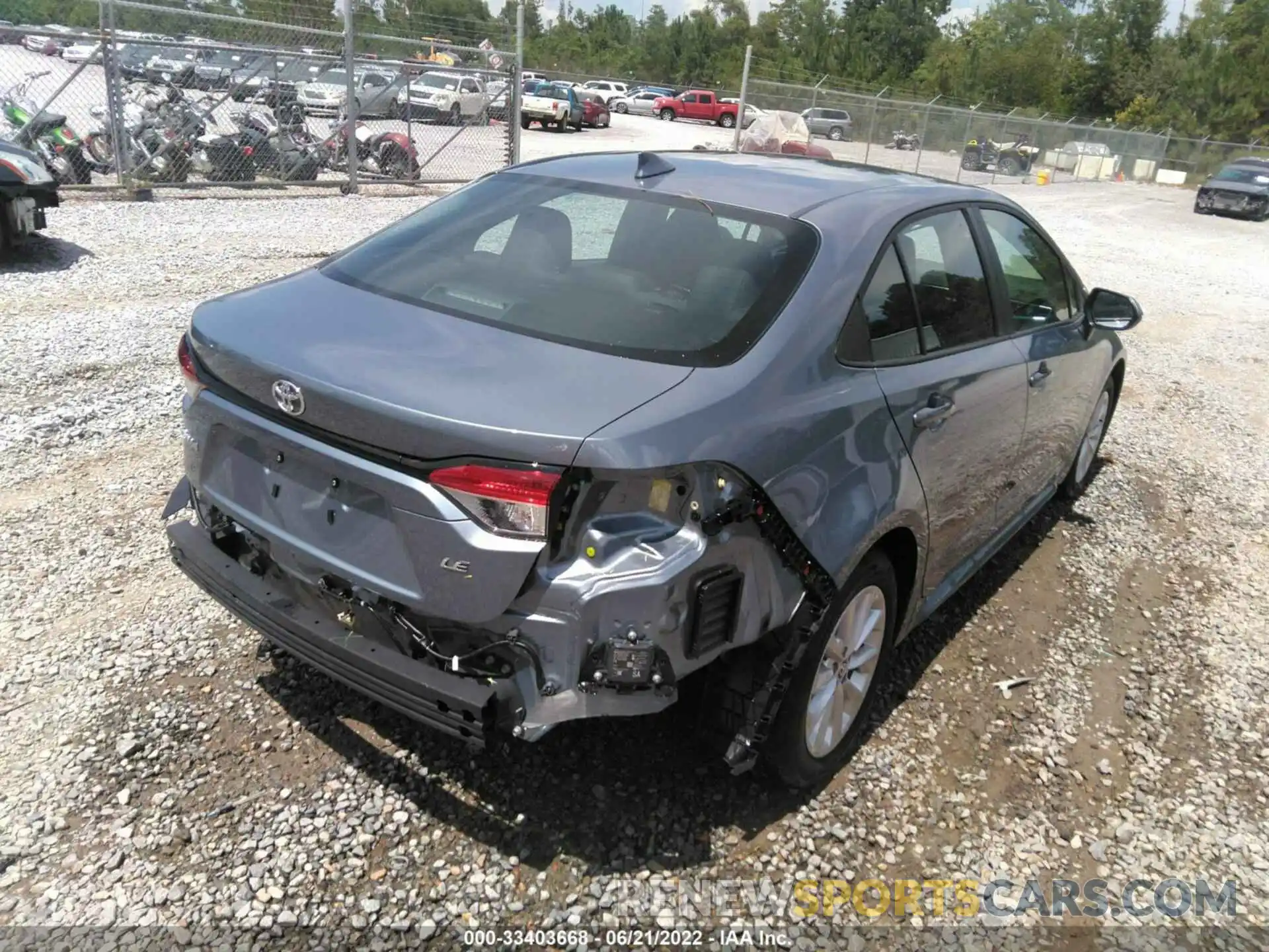 4 Photograph of a damaged car 5YFVPMAE3NP303239 TOYOTA COROLLA 2022