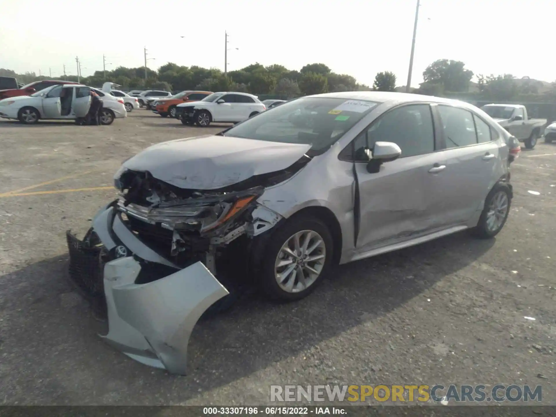 2 Photograph of a damaged car 5YFVPMAE3NP307548 TOYOTA COROLLA 2022