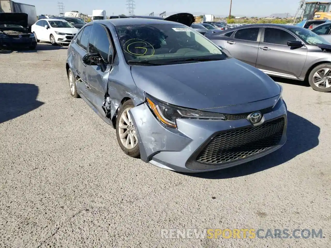 1 Photograph of a damaged car 5YFVPMAE5NP284239 TOYOTA COROLLA 2022