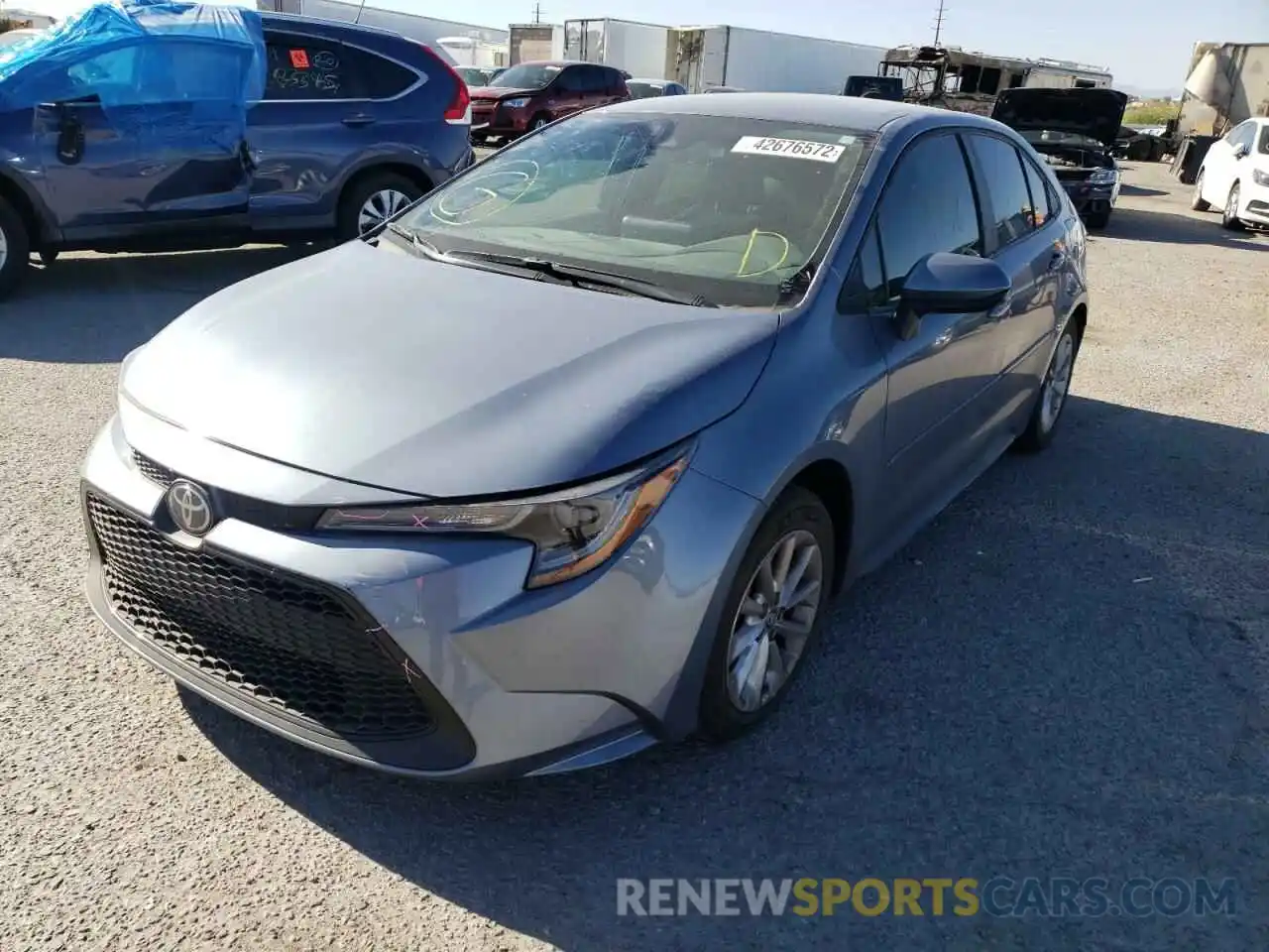 2 Photograph of a damaged car 5YFVPMAE5NP284239 TOYOTA COROLLA 2022