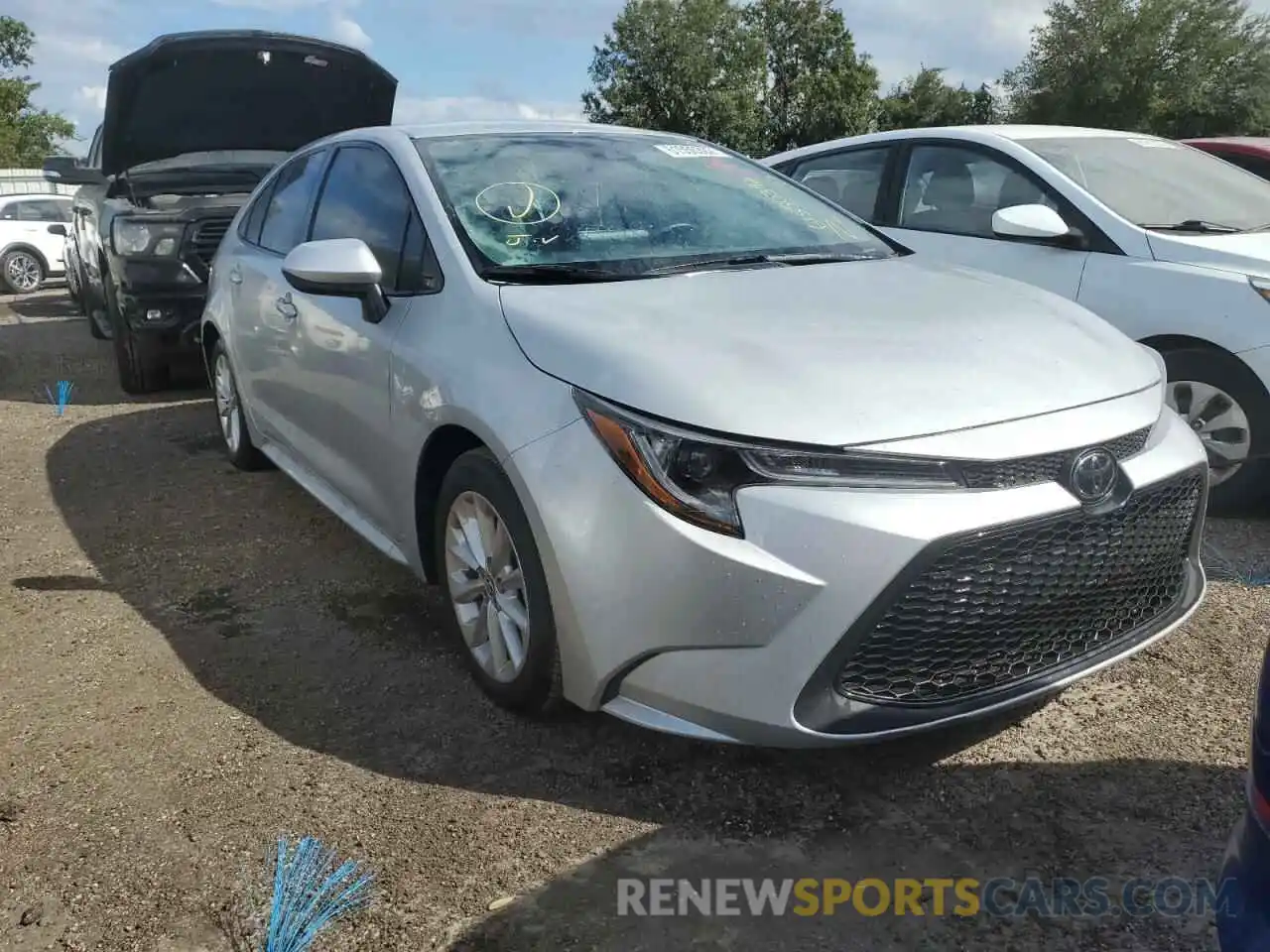 1 Photograph of a damaged car 5YFVPMAE8NP306430 TOYOTA COROLLA 2022