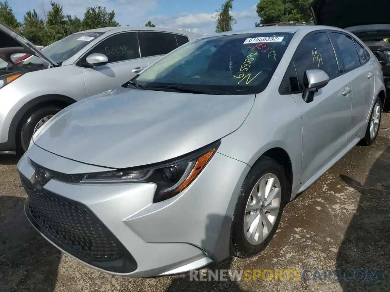 2 Photograph of a damaged car 5YFVPMAE8NP306430 TOYOTA COROLLA 2022