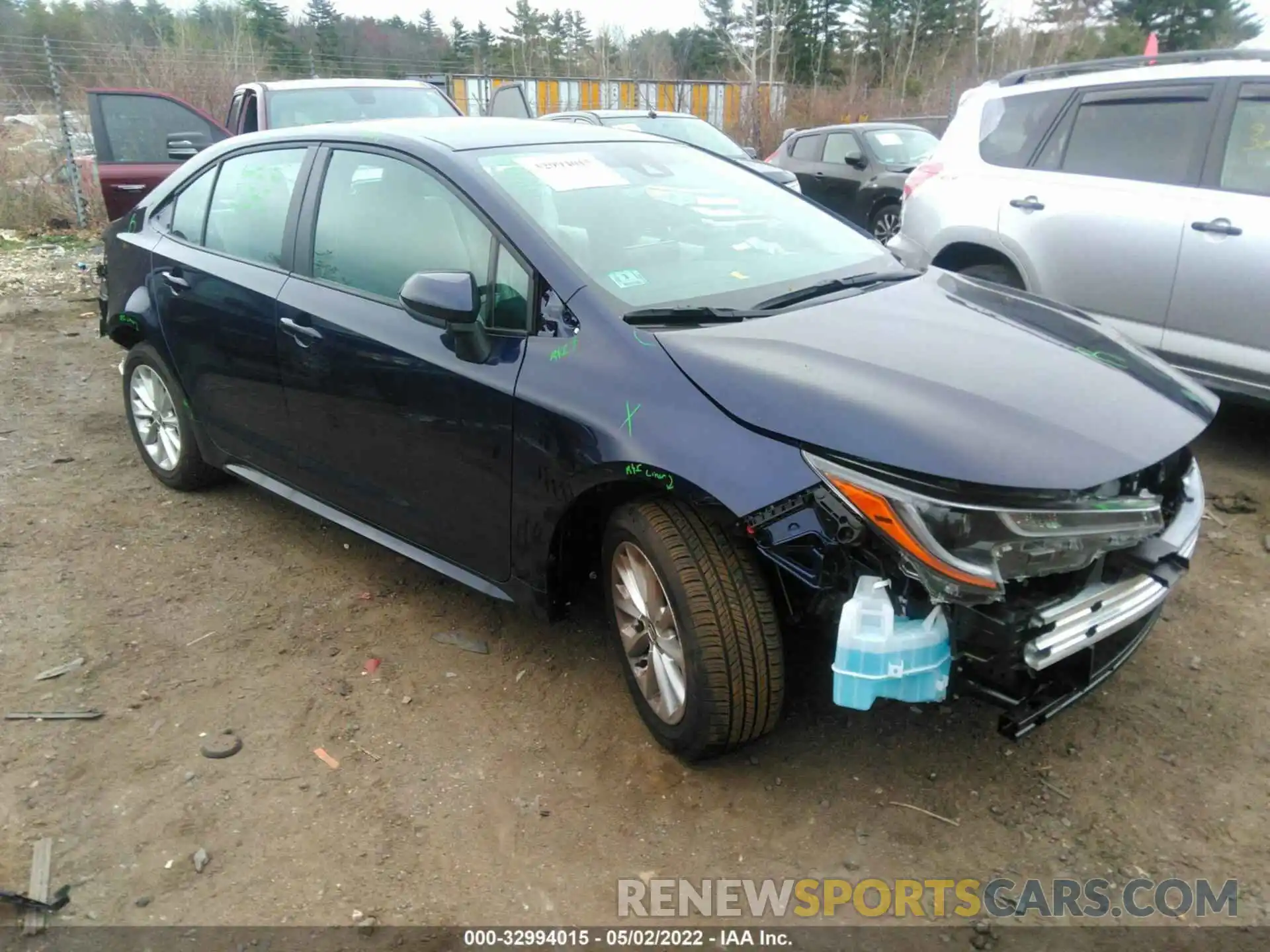 1 Photograph of a damaged car 5YFVPMAE9NP308185 TOYOTA COROLLA 2022