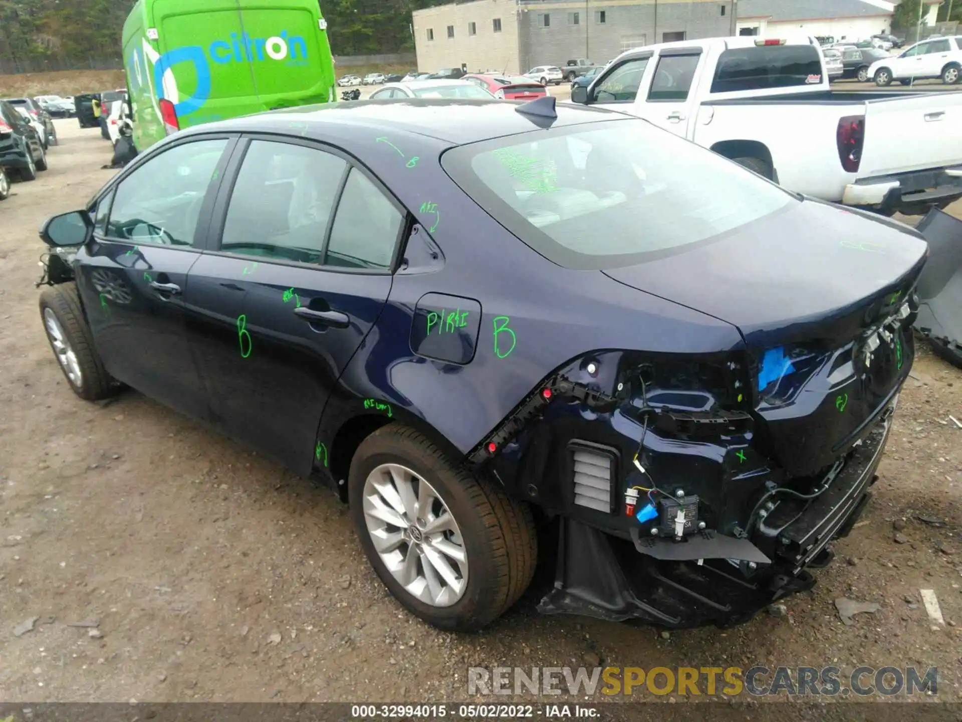 3 Photograph of a damaged car 5YFVPMAE9NP308185 TOYOTA COROLLA 2022