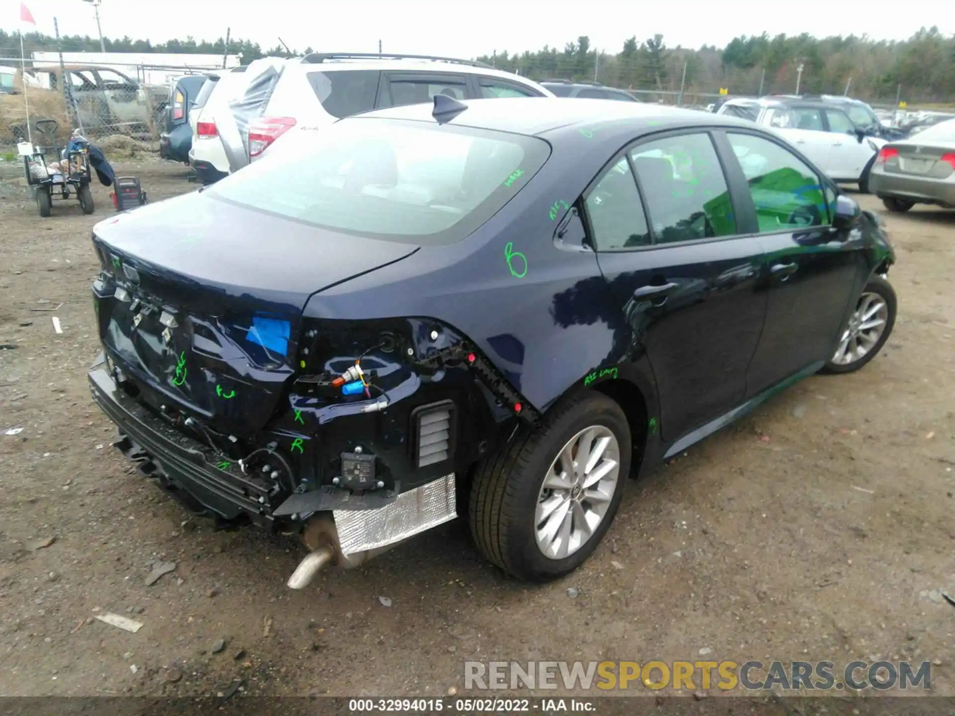 4 Photograph of a damaged car 5YFVPMAE9NP308185 TOYOTA COROLLA 2022