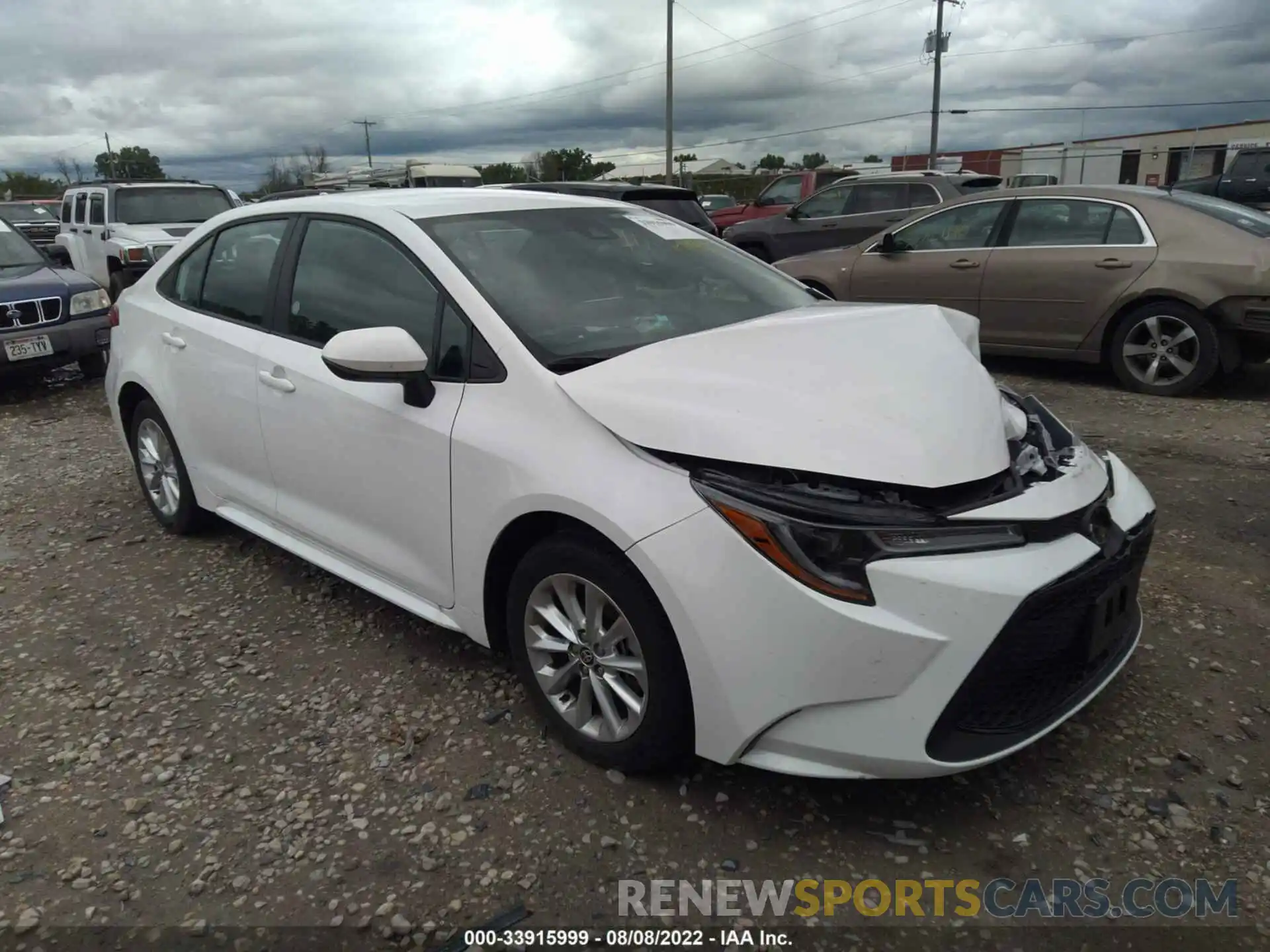 1 Photograph of a damaged car 5YFVPMAE9NP336293 TOYOTA COROLLA 2022