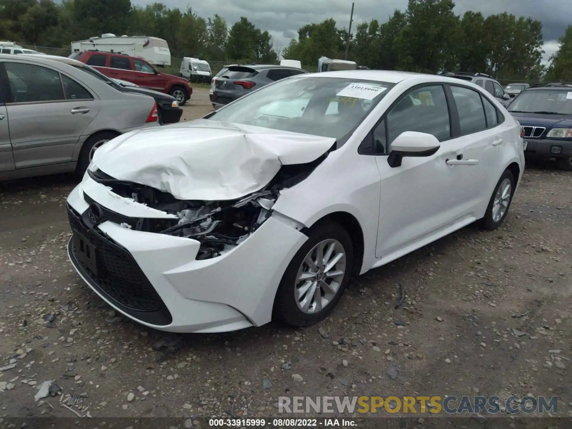 2 Photograph of a damaged car 5YFVPMAE9NP336293 TOYOTA COROLLA 2022