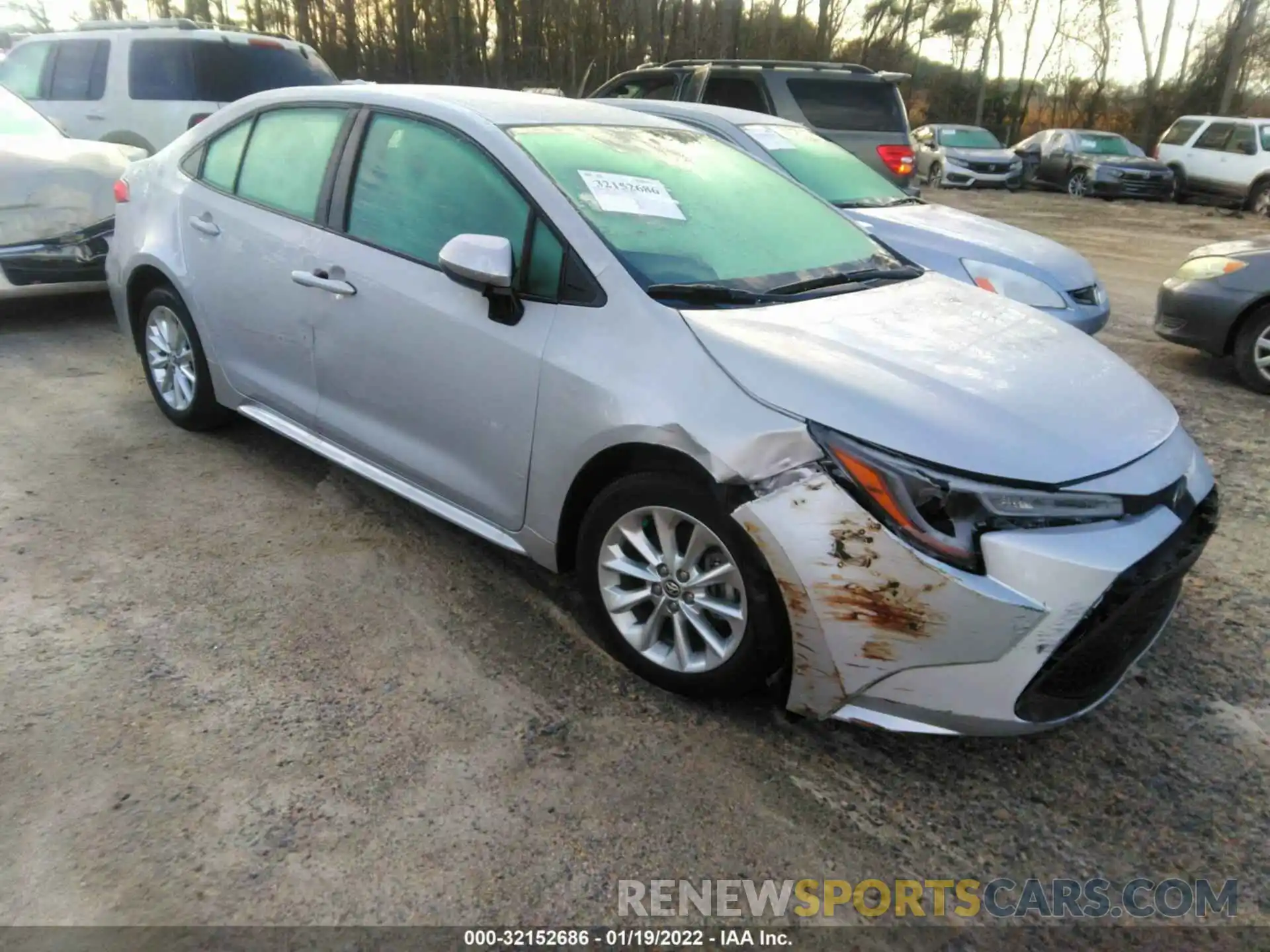 1 Photograph of a damaged car 5YFVPMAEXNP283796 TOYOTA COROLLA 2022