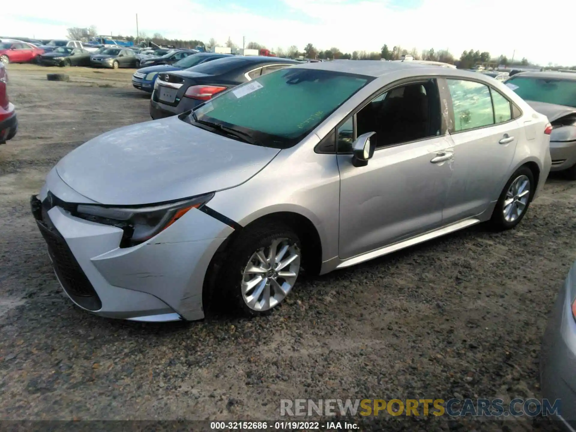 2 Photograph of a damaged car 5YFVPMAEXNP283796 TOYOTA COROLLA 2022